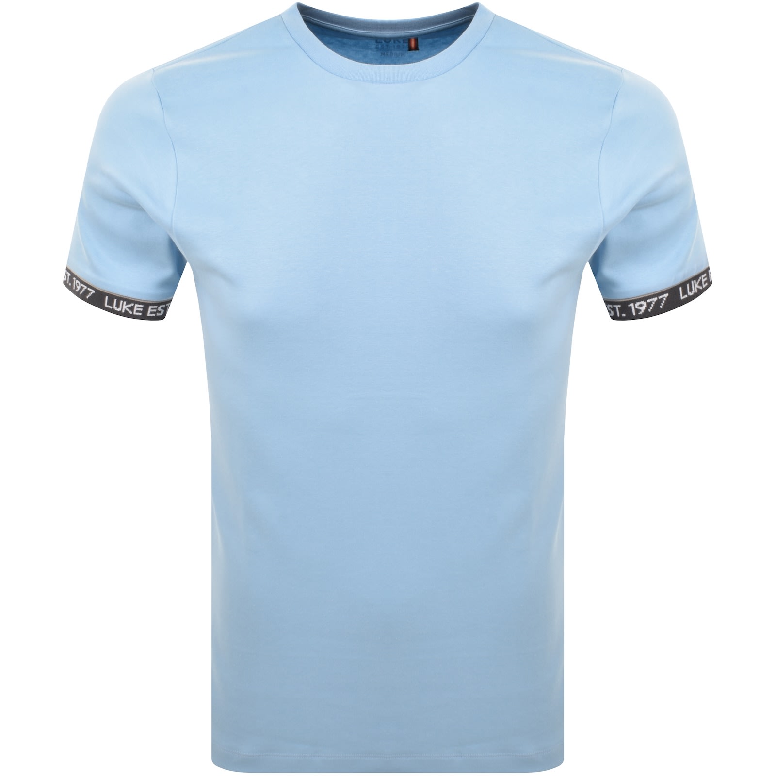 Luke 1977 Nelson Text Cuff T Shirt Blue In Blue