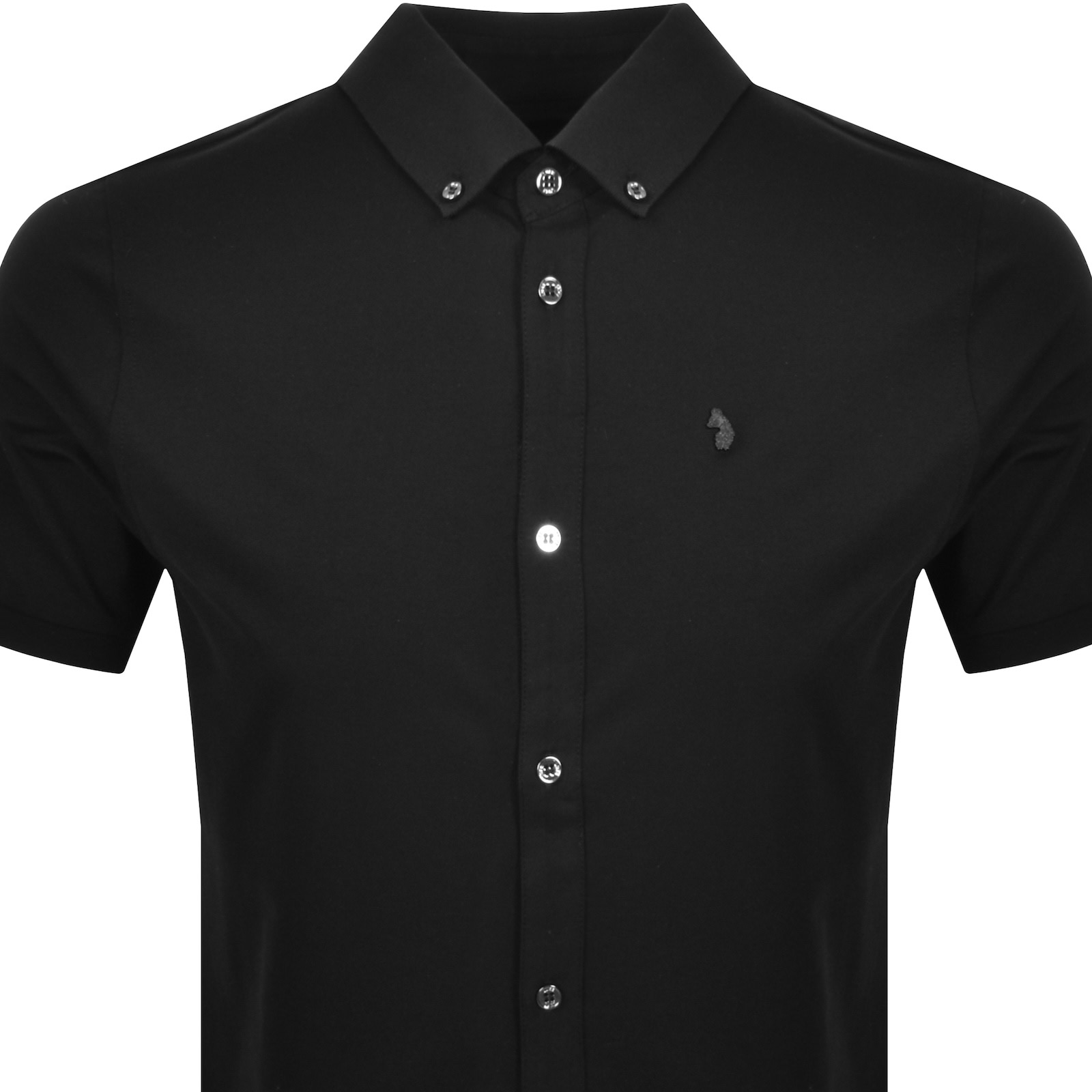Luke 1977 Neville Button Up Shirt Black In Black