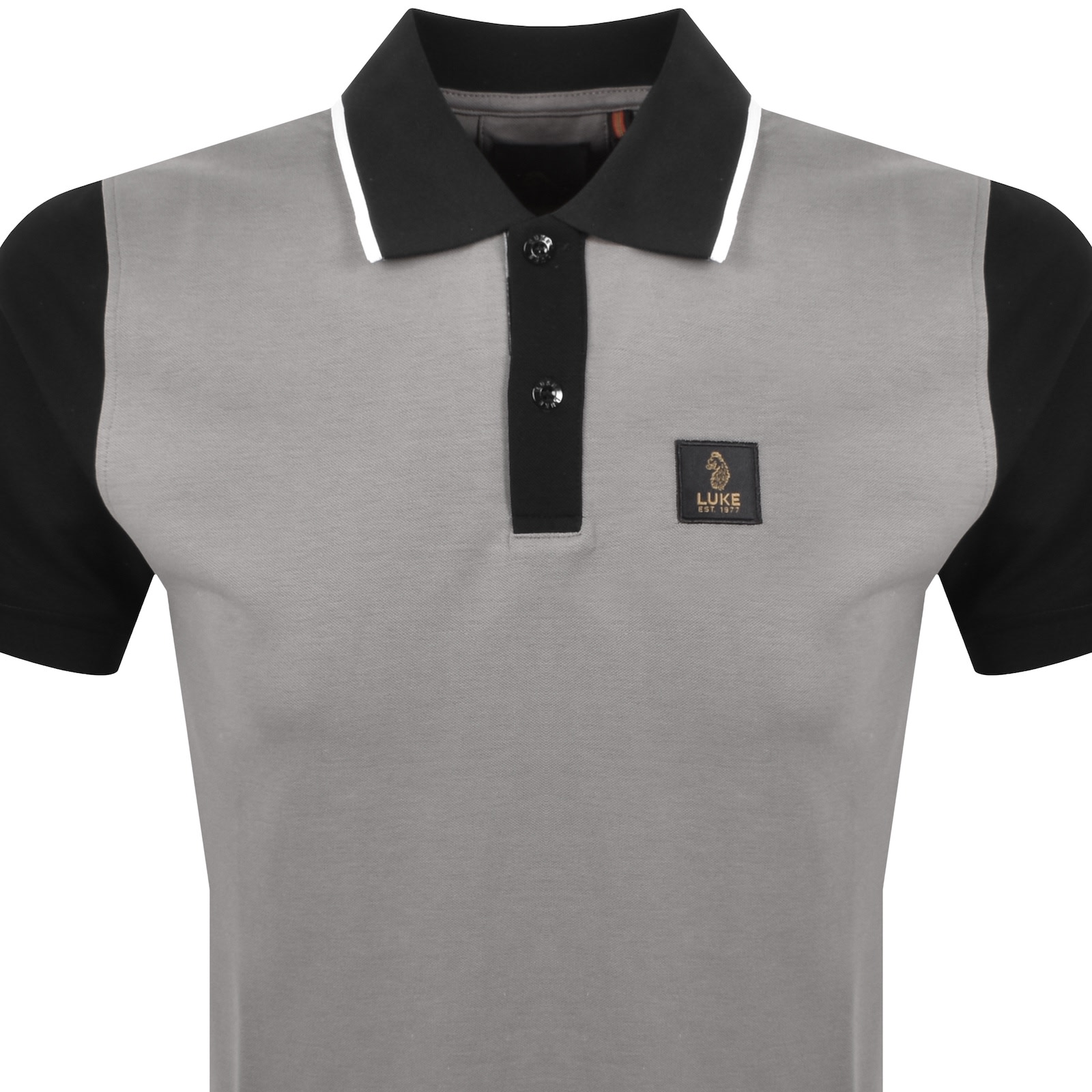 Luke 1977 Saddleworth Polo T Shirt Grey In Grey