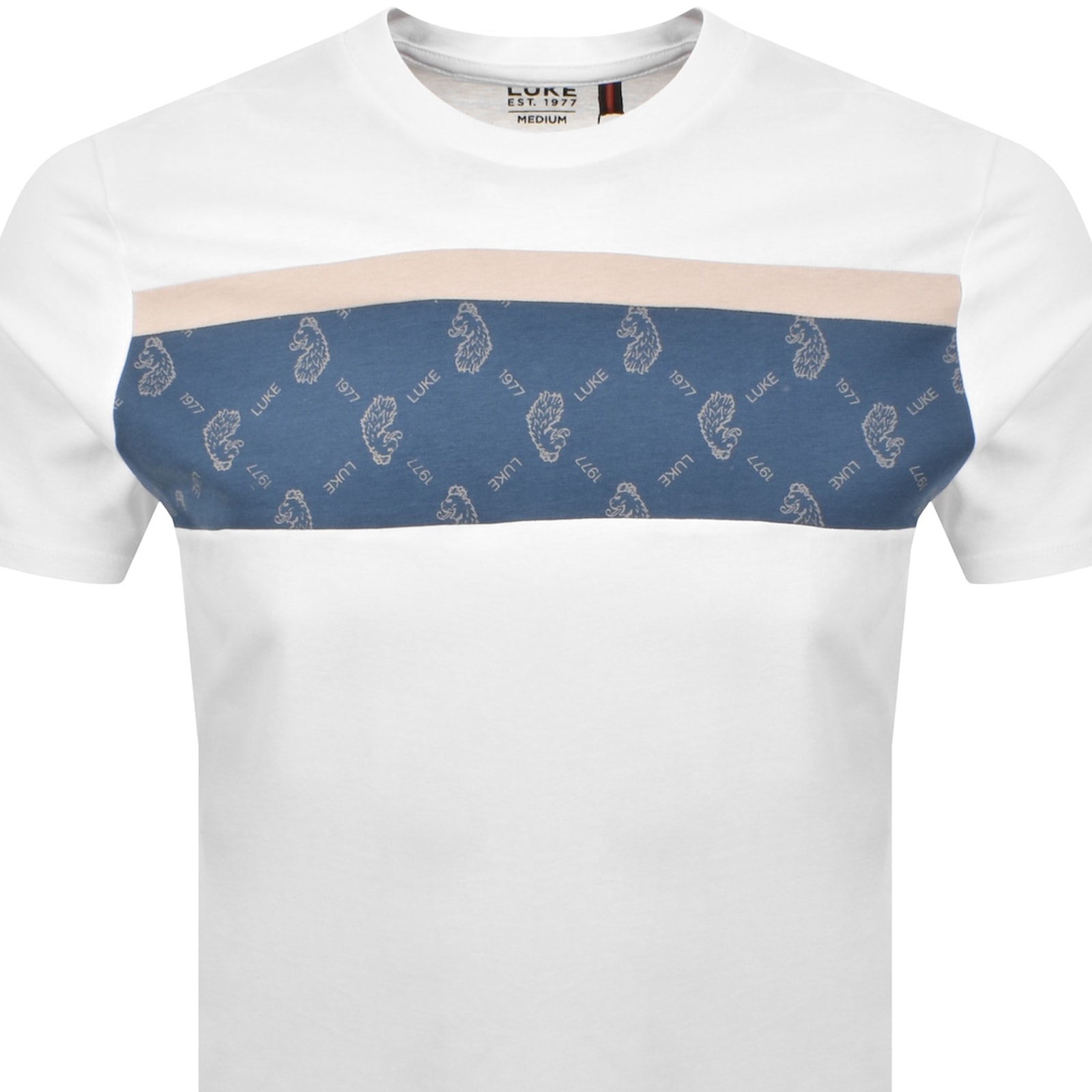 Luke 1977 Lions Den Overprint T Shirt White In White