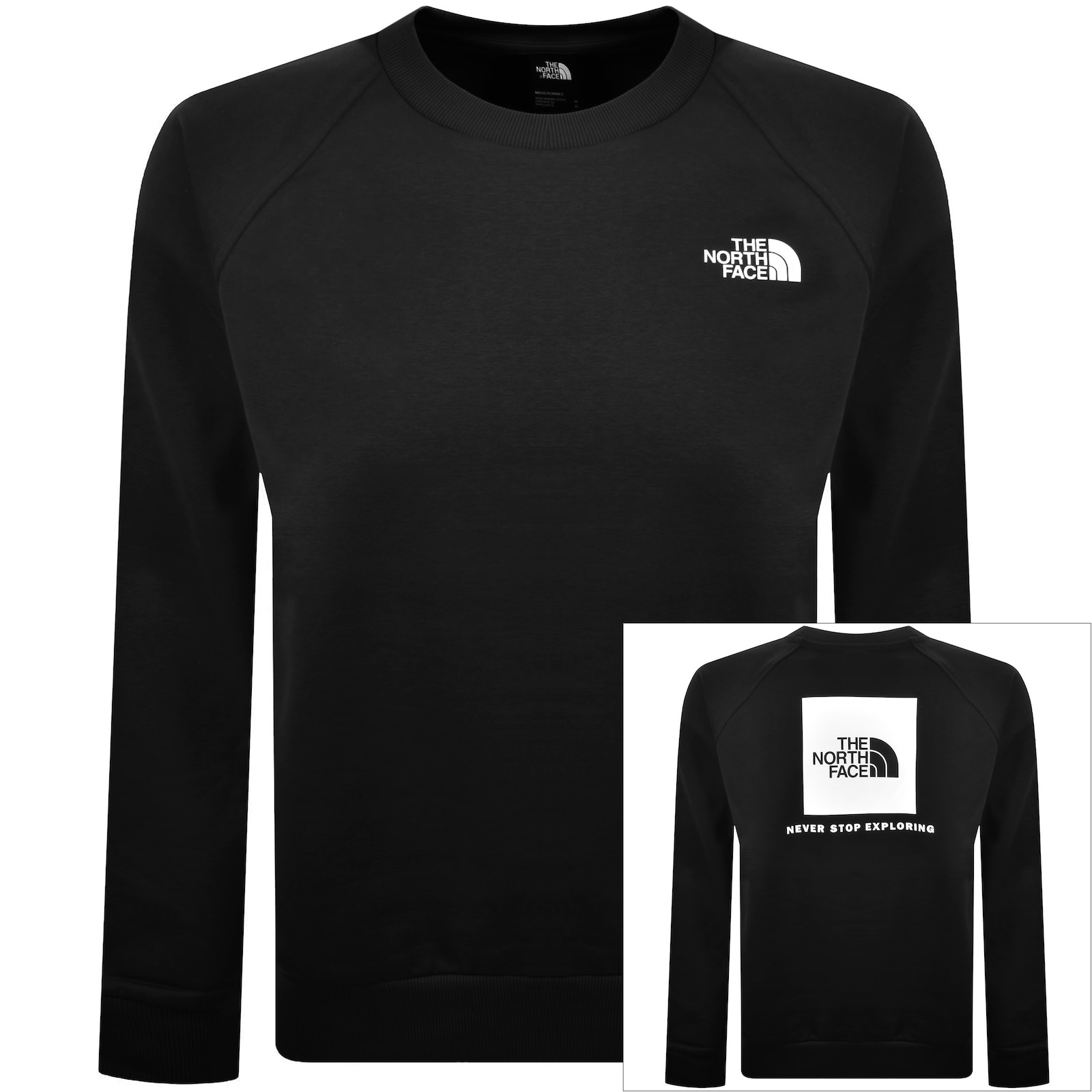 THE NORTH FACE THE NORTH FACE RAGLAN BOX NSE SWEATSHIRT BLACK