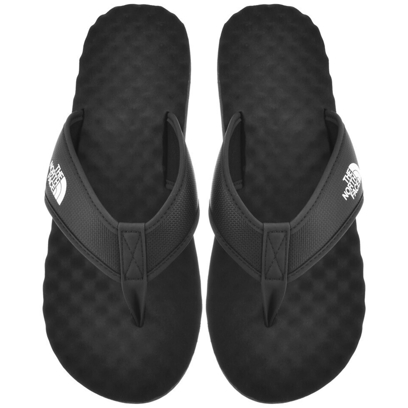 The North Face Base Camp Flip Flops Black In Black