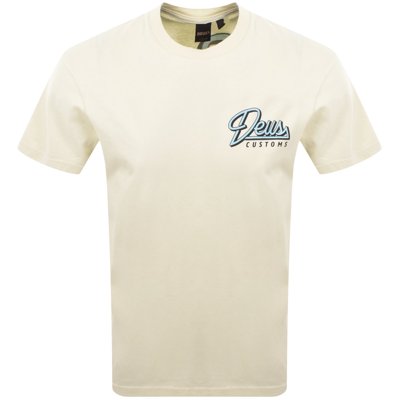Deus Ex Machina Conduit Box Fit T Shirt Cream In Cream