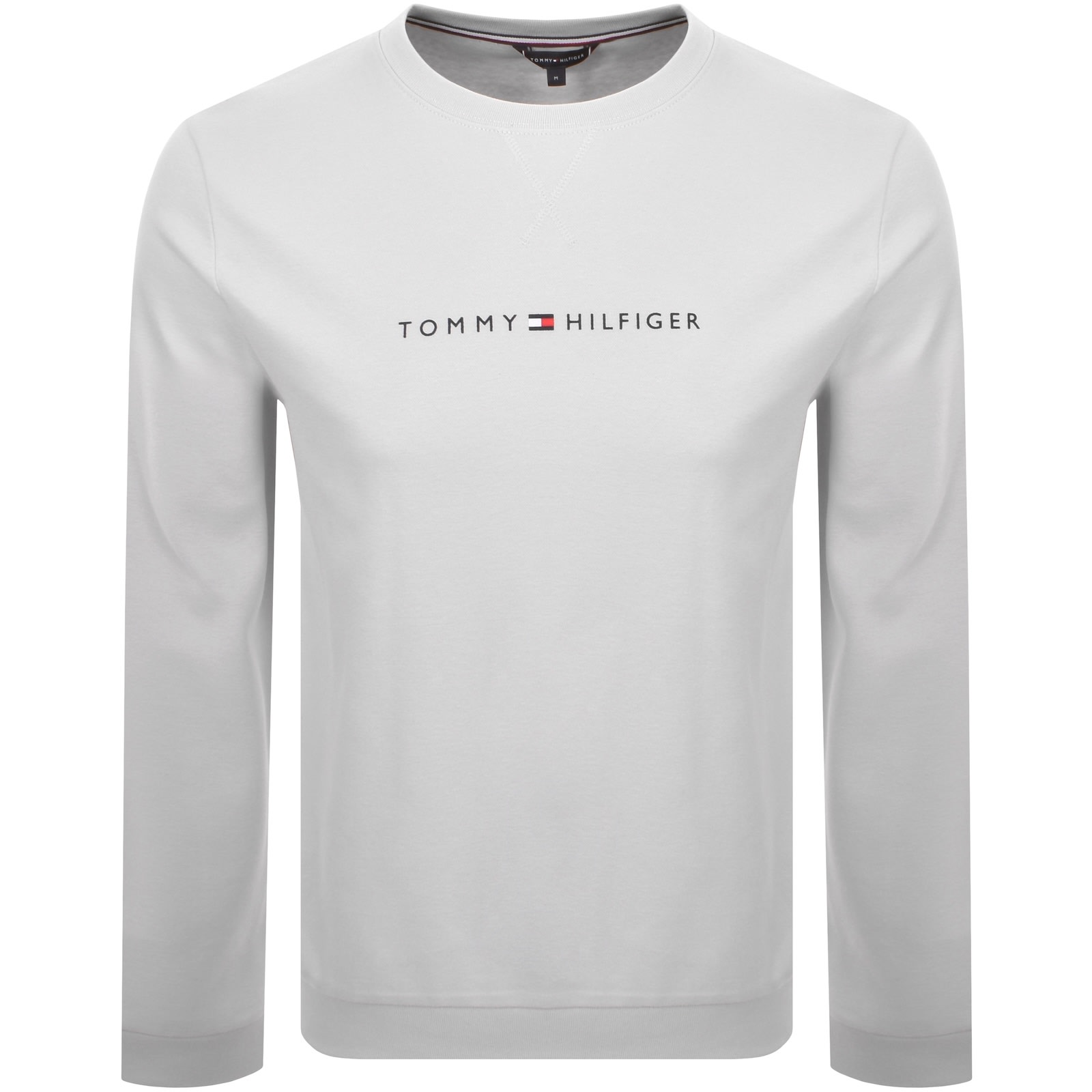 Shop Tommy Hilfiger Lounge Logo Sweatshirt Grey