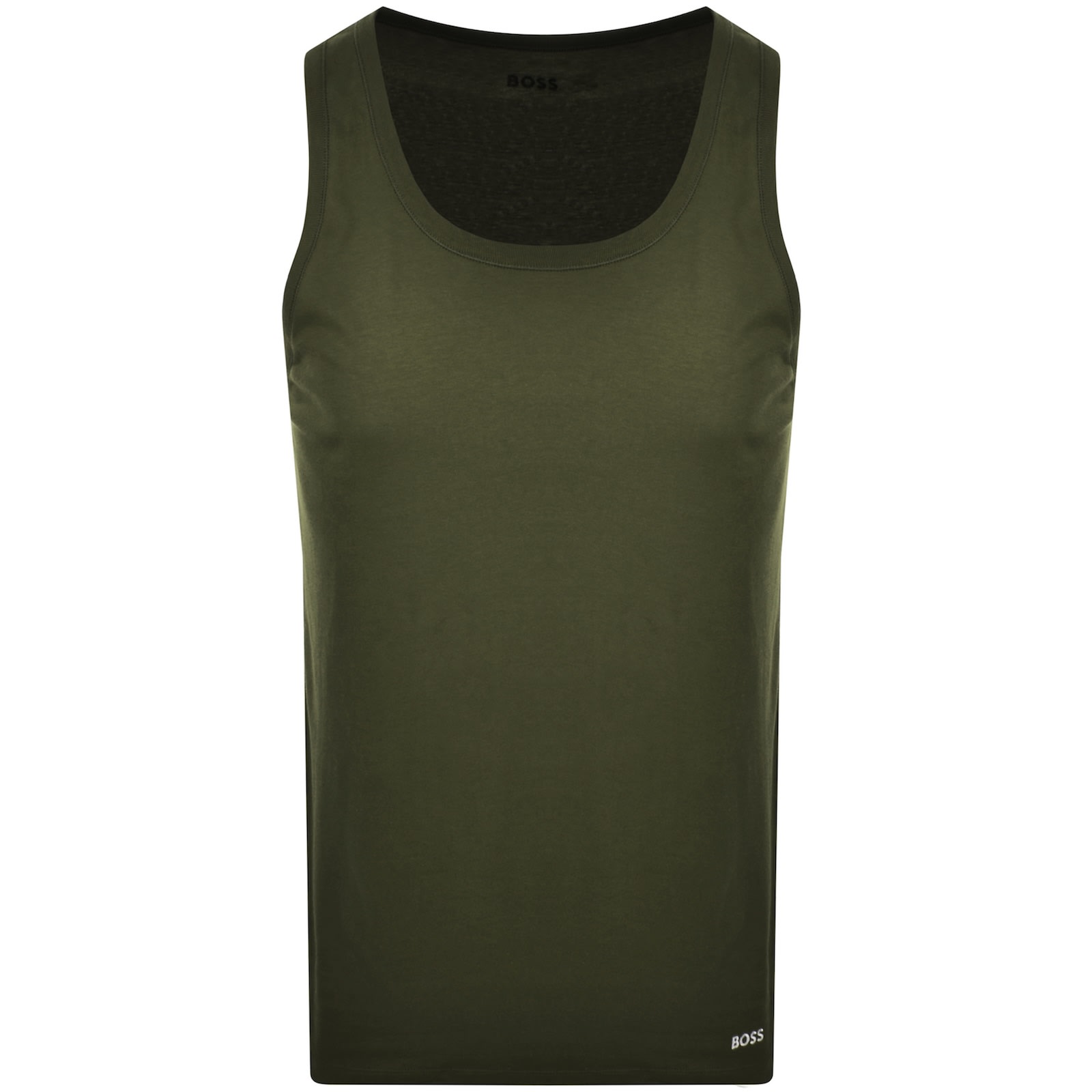 Hugo Boss Boss 3 Pack Vest T Shirts In Khaki
