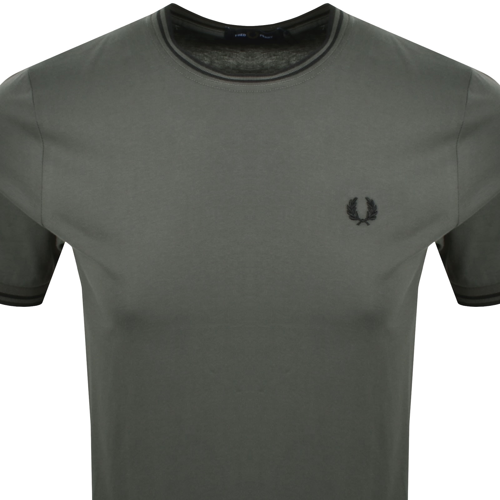 Fred Perry Twin Tipped Short Sleeved T Shirt Green In Green
