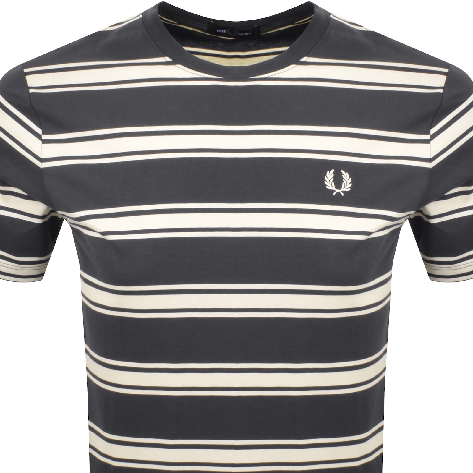 Fred Perry Sport Fine Stripe T Shirt Grey In Grey