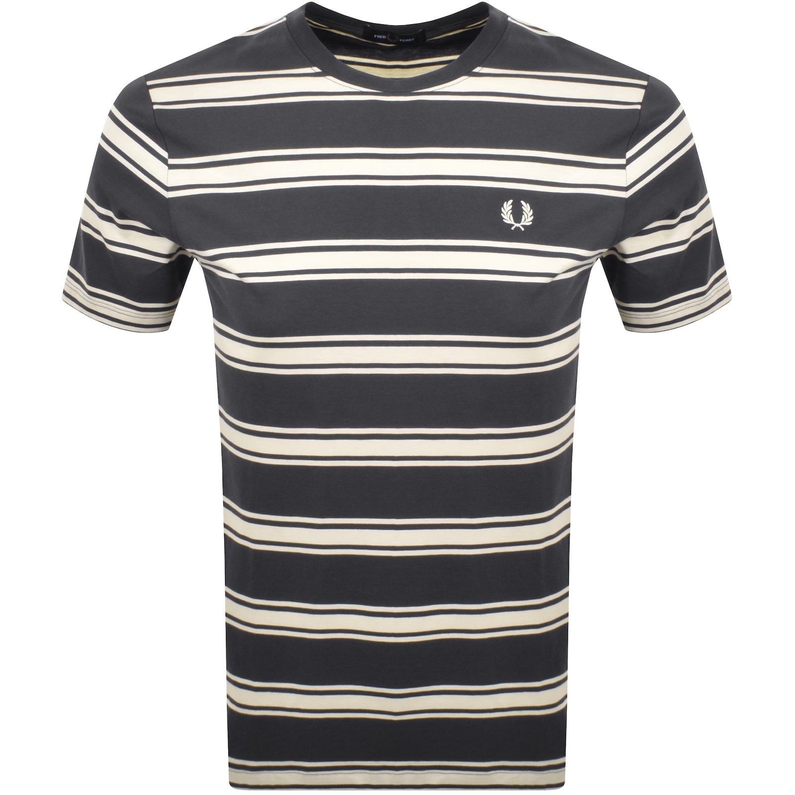 Fred Perry Sport Fine Stripe T Shirt Grey In Grey