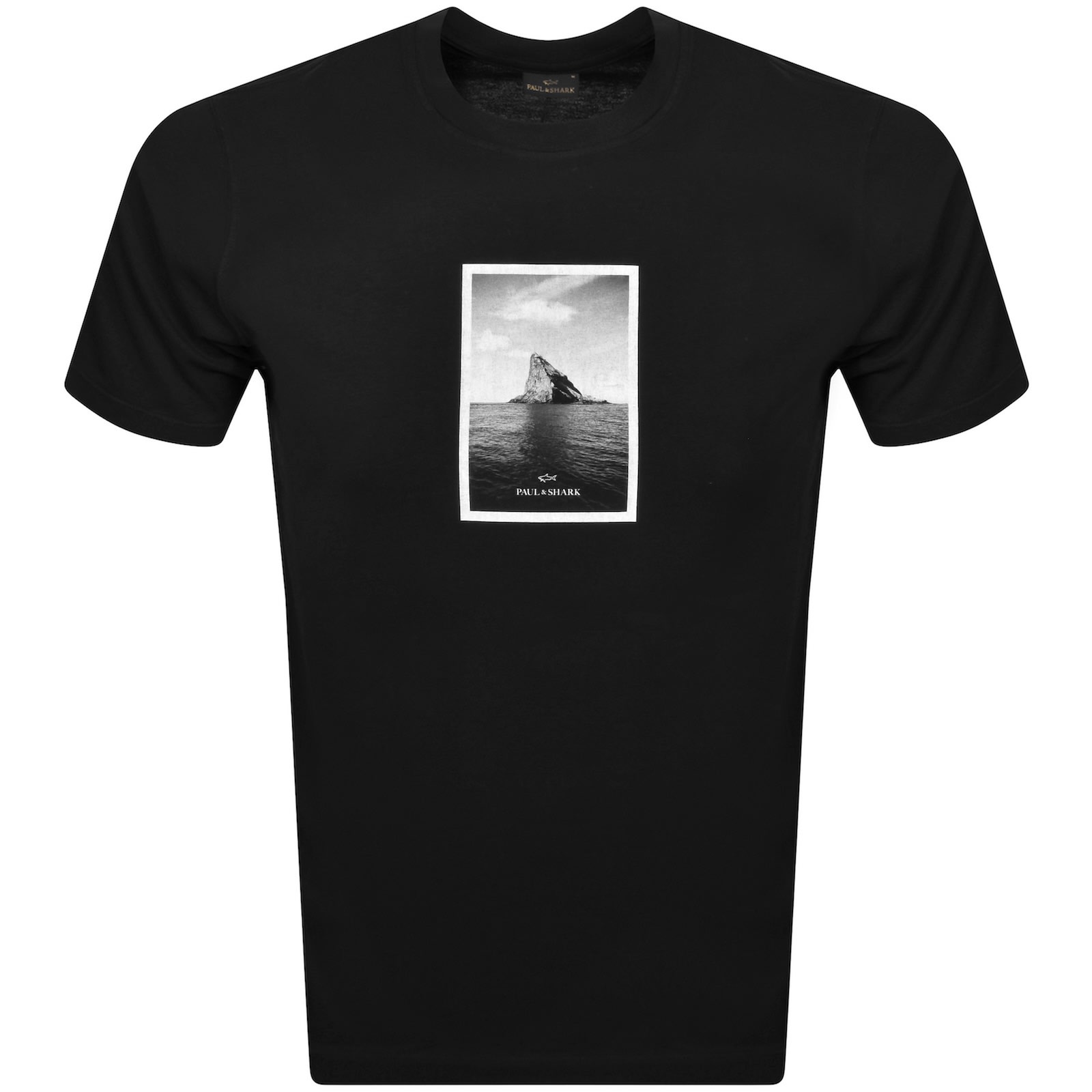 Paul &amp; Shark Paul And Shark Logo T Shirt Black In Black