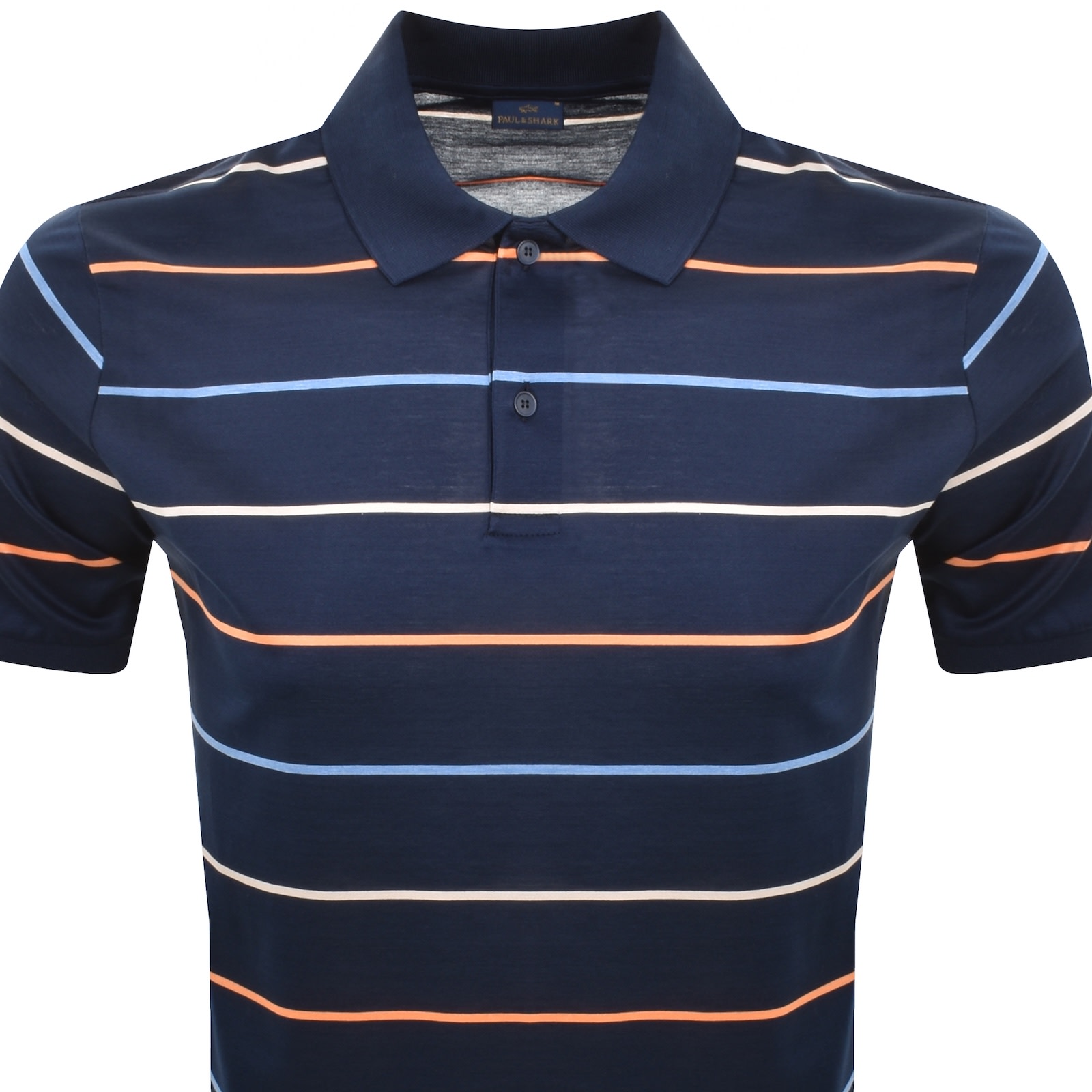 Paul &amp; Shark Paul And Shark Cotton Striped Polo Navy