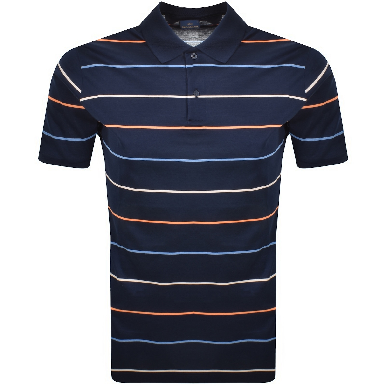 Paul &amp; Shark Paul And Shark Cotton Striped Polo Navy
