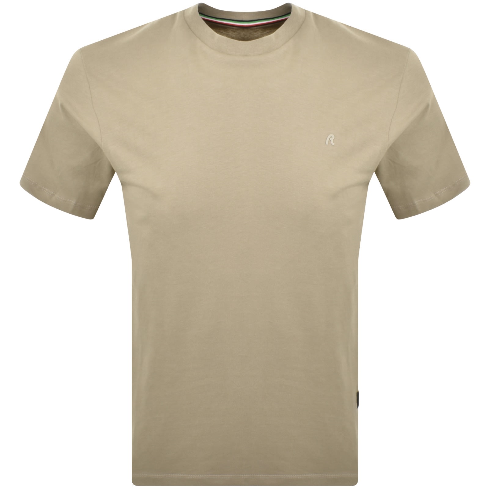 Replay Small Logo T Shirt Turtle Dove In Brown