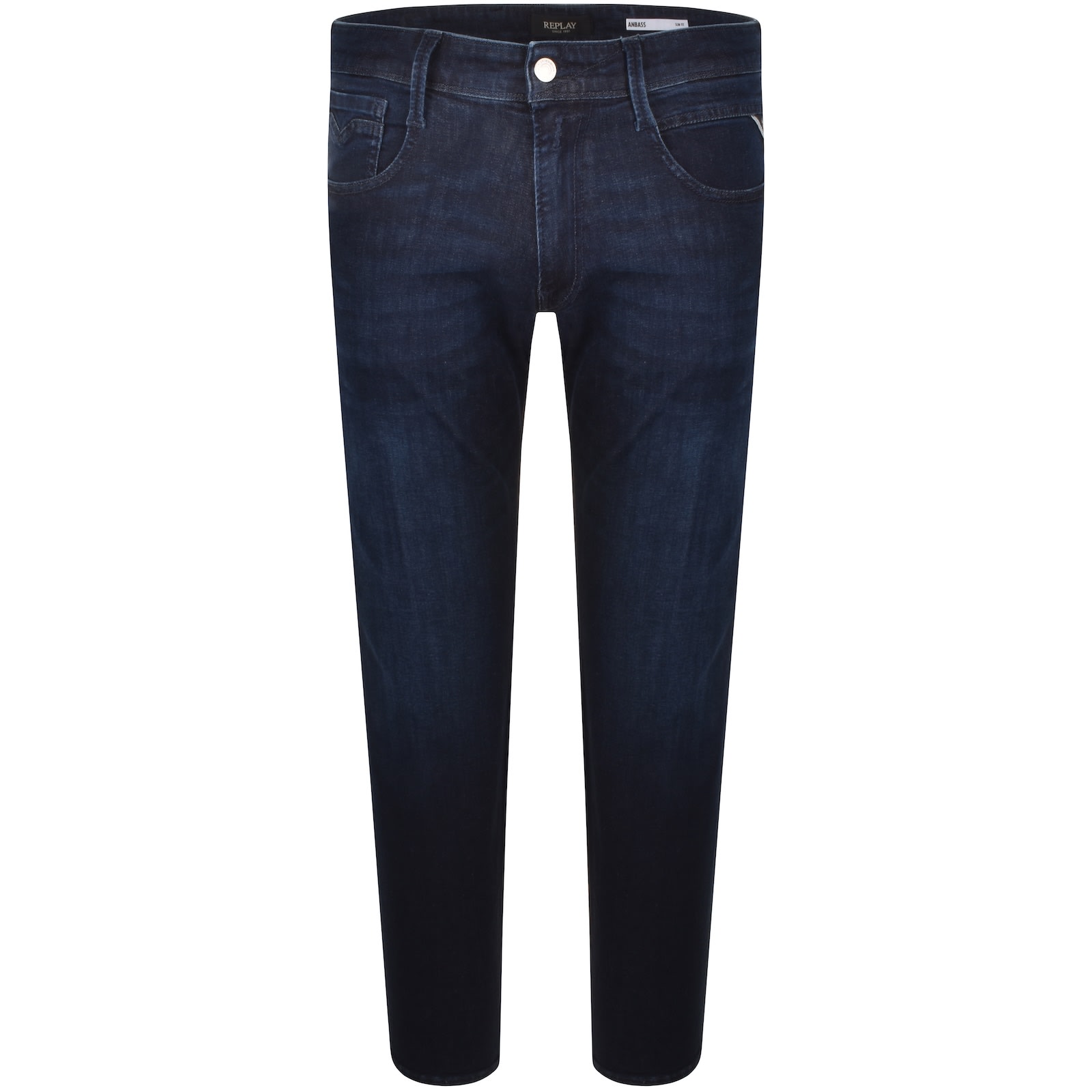 Replay Anbass Slim Fit Dark Wash Jeans Blue In Blue
