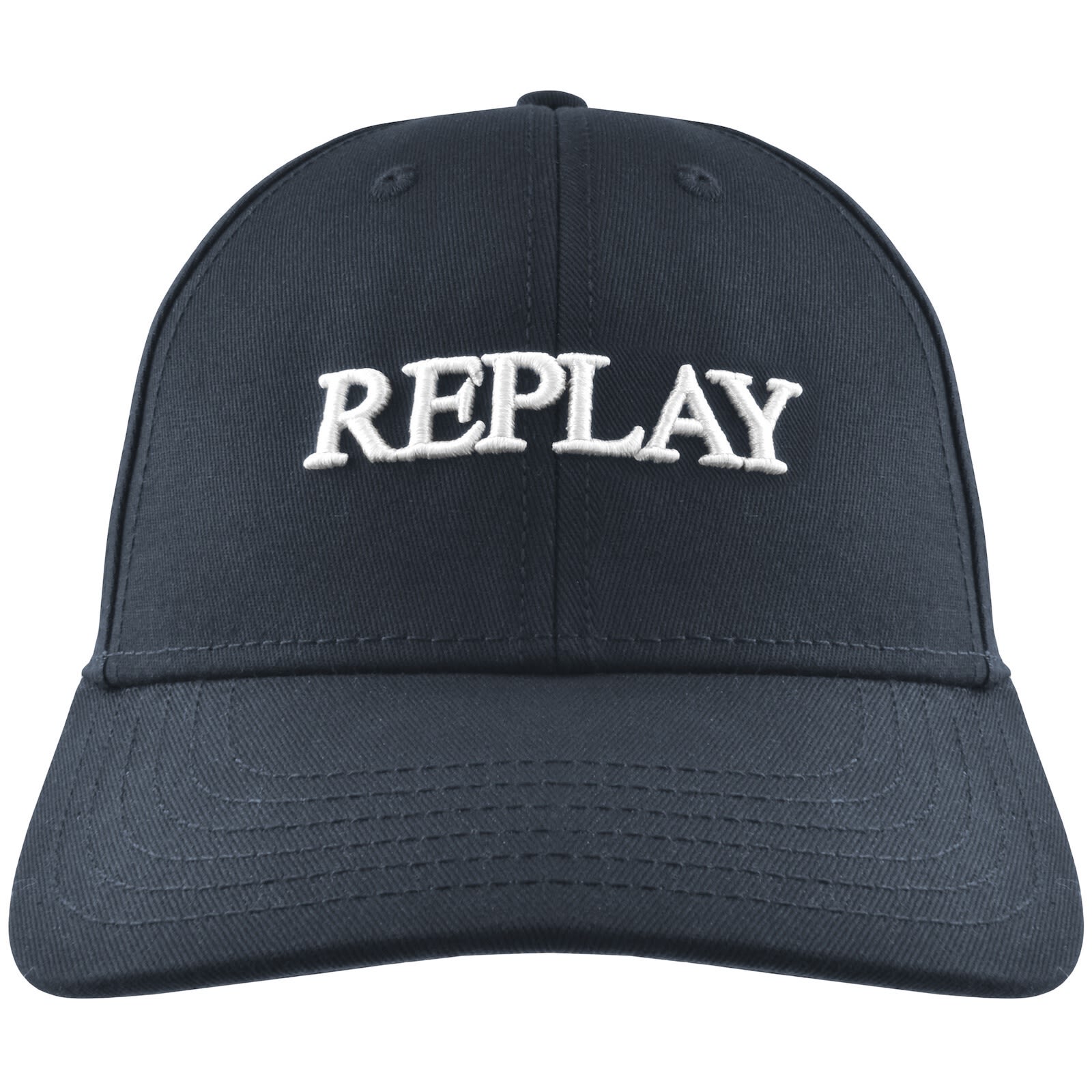 Replay Logo Baseball Cap Blue In Blue