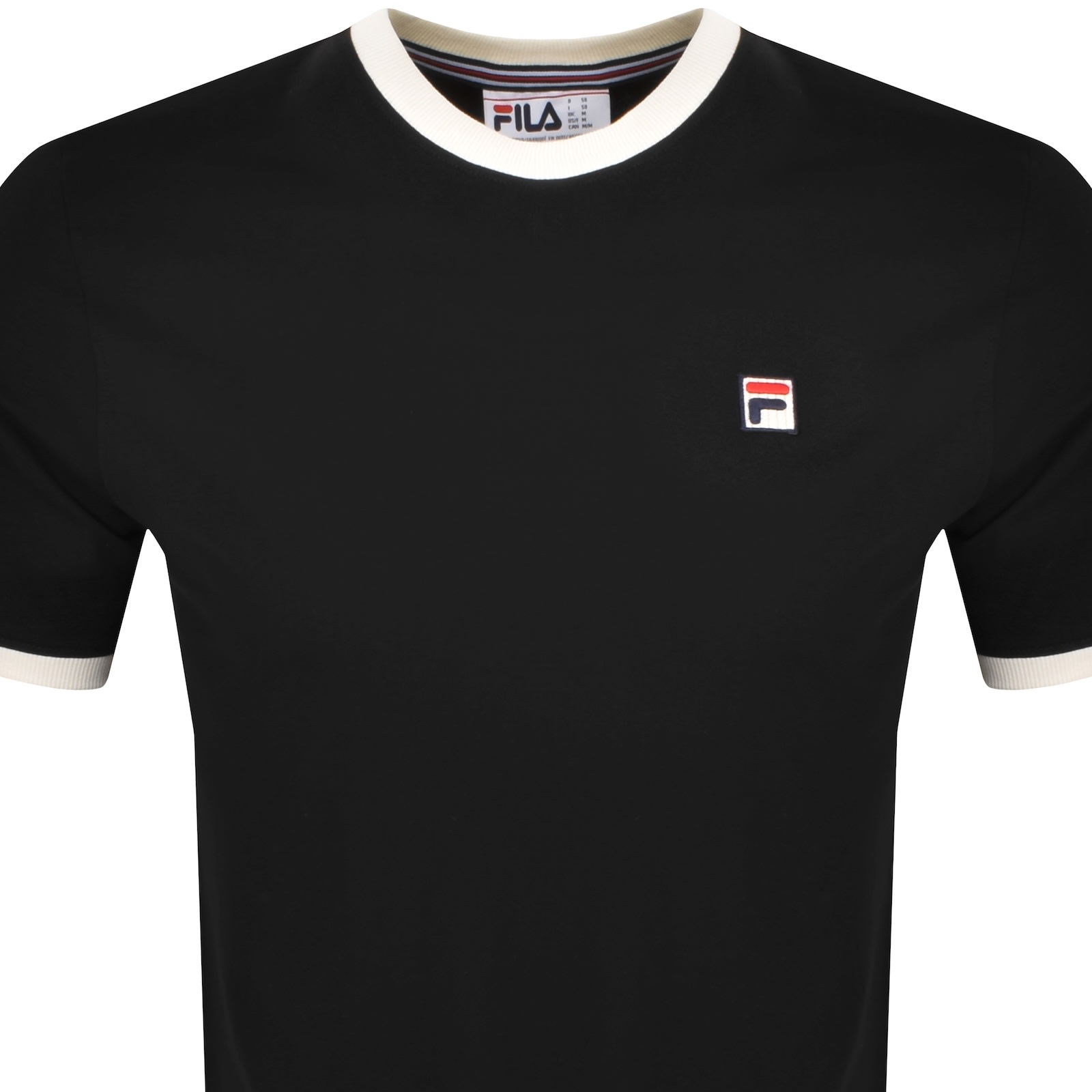 Shop Fila Vintage Marconi Ringer T Shirt Black