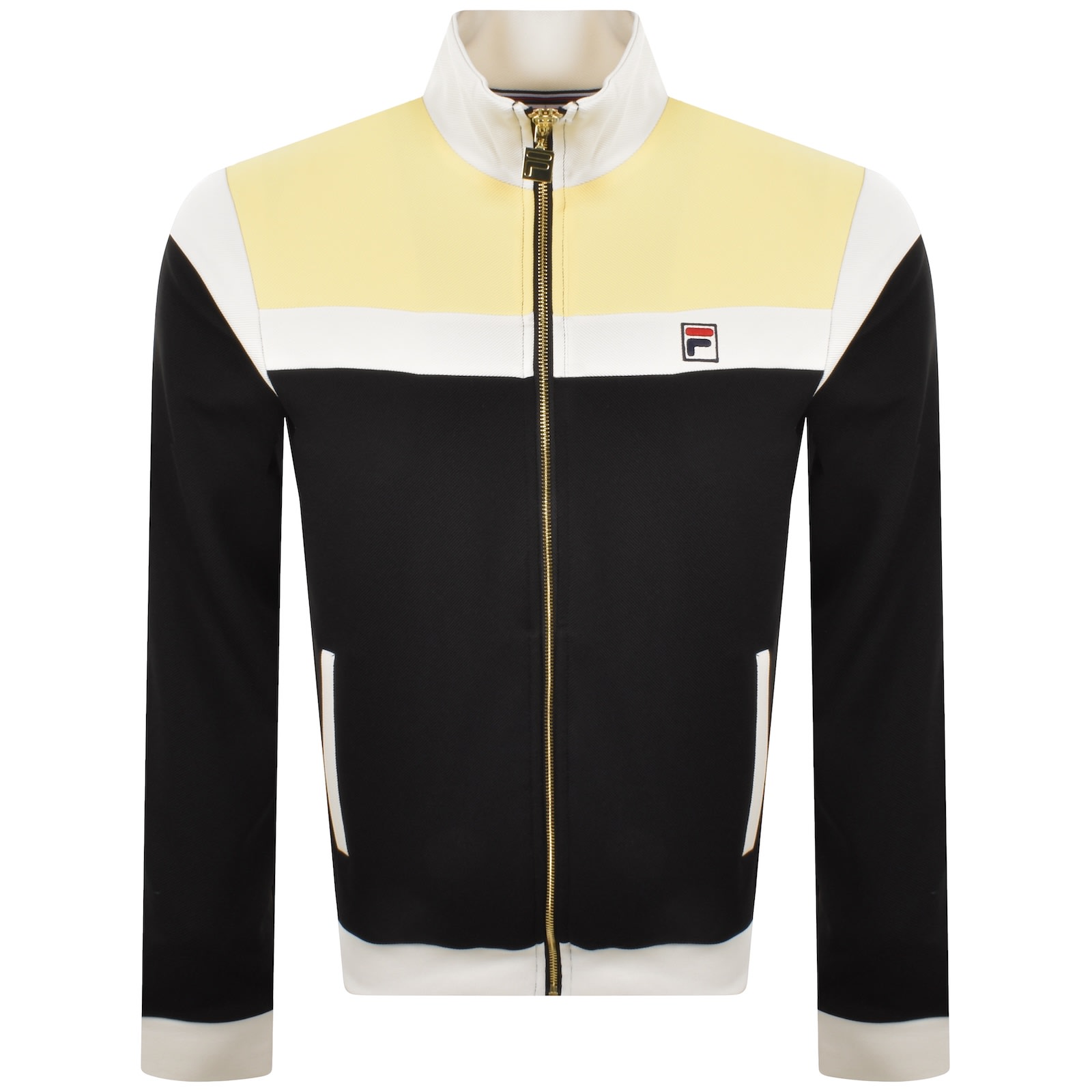Fila Vintage Cruz Full Zip Track Top Black In Multi