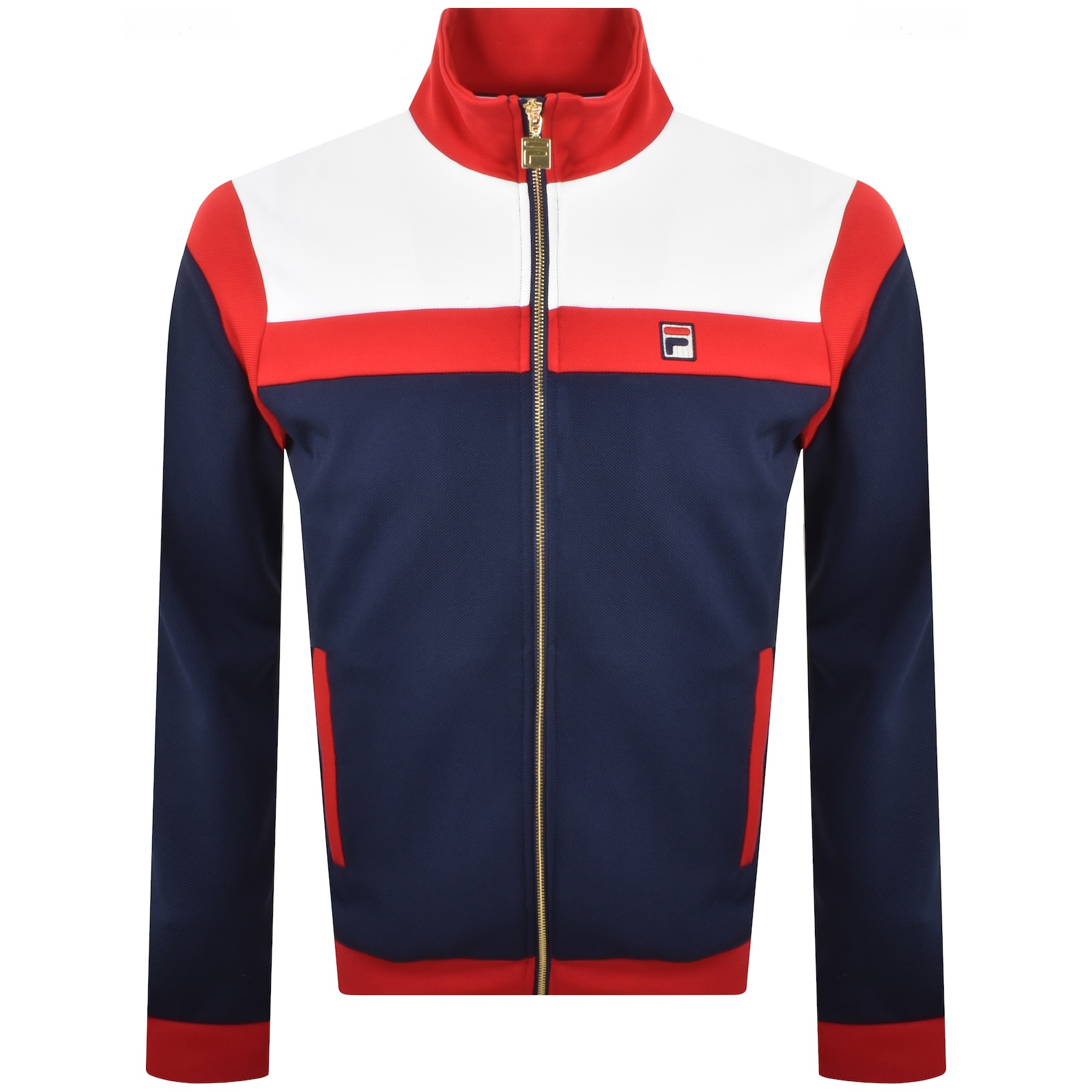 Fila Vintage Cruz Full Zip Track Top Navy In Multi