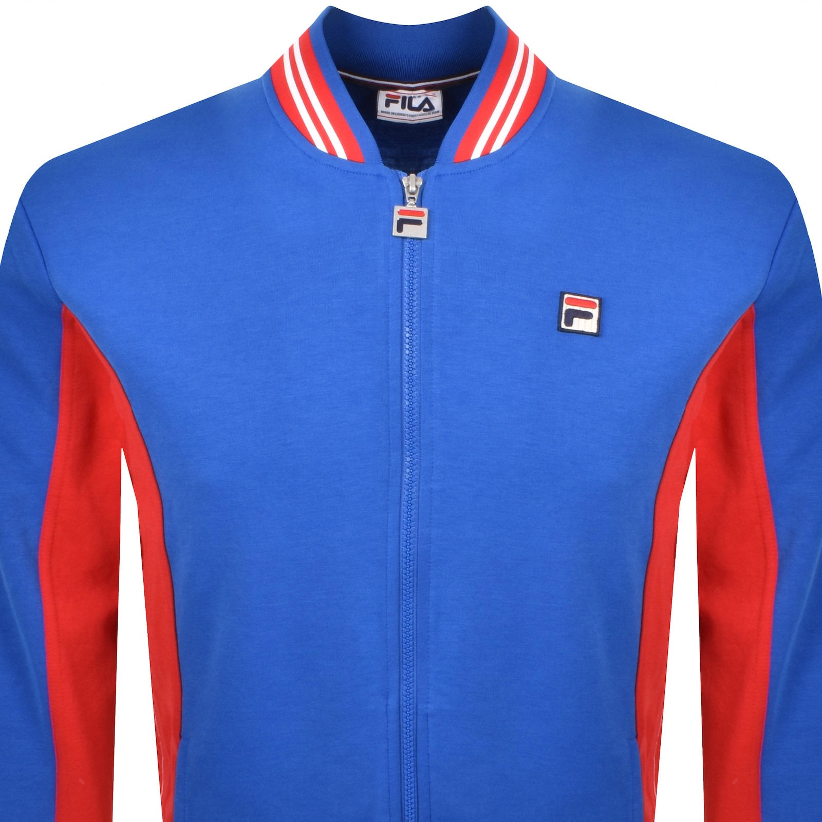 Fila Vintage Settanta Zip Track Top Blue In Multi