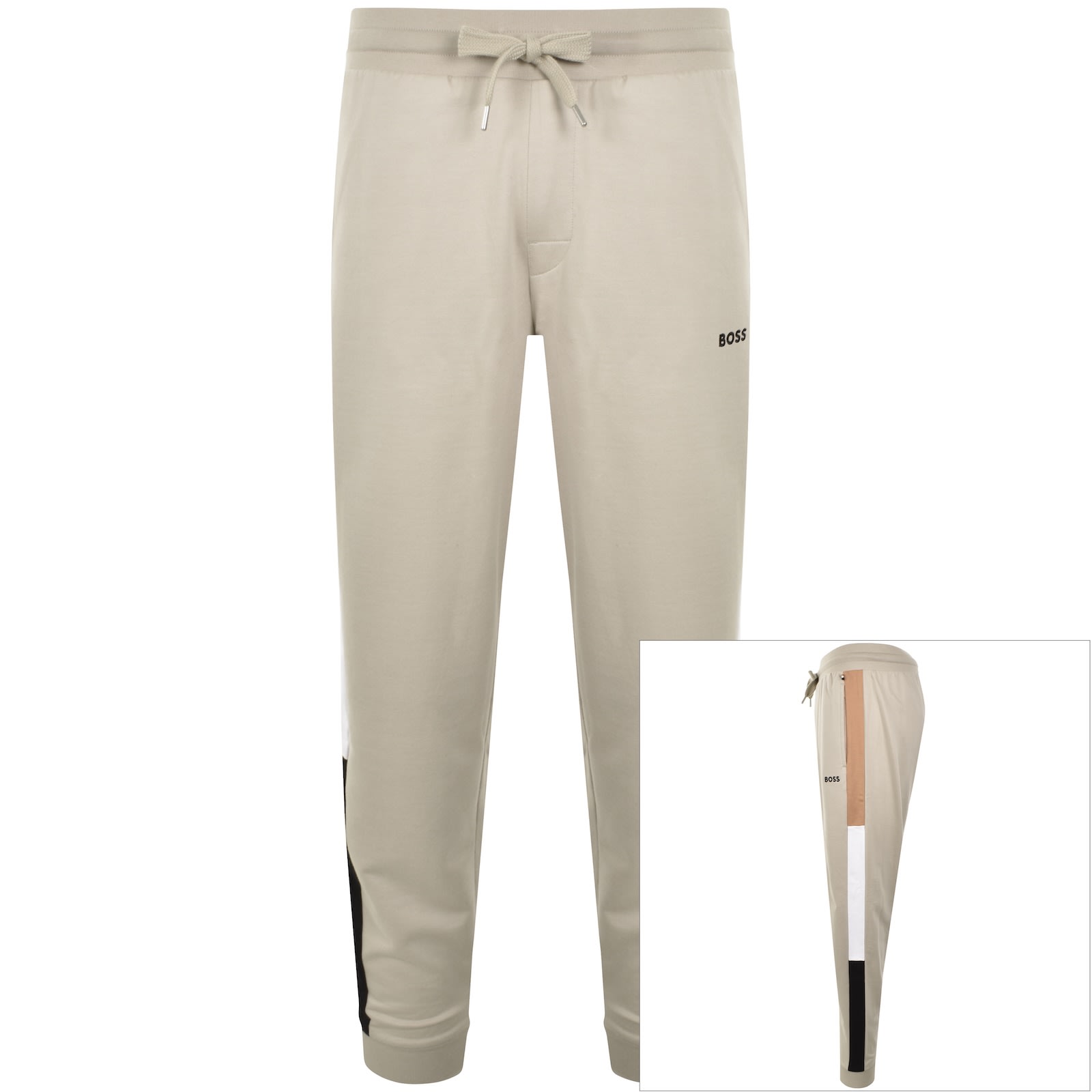 Shop Hugo Boss Boss Iconic Joggers Beige