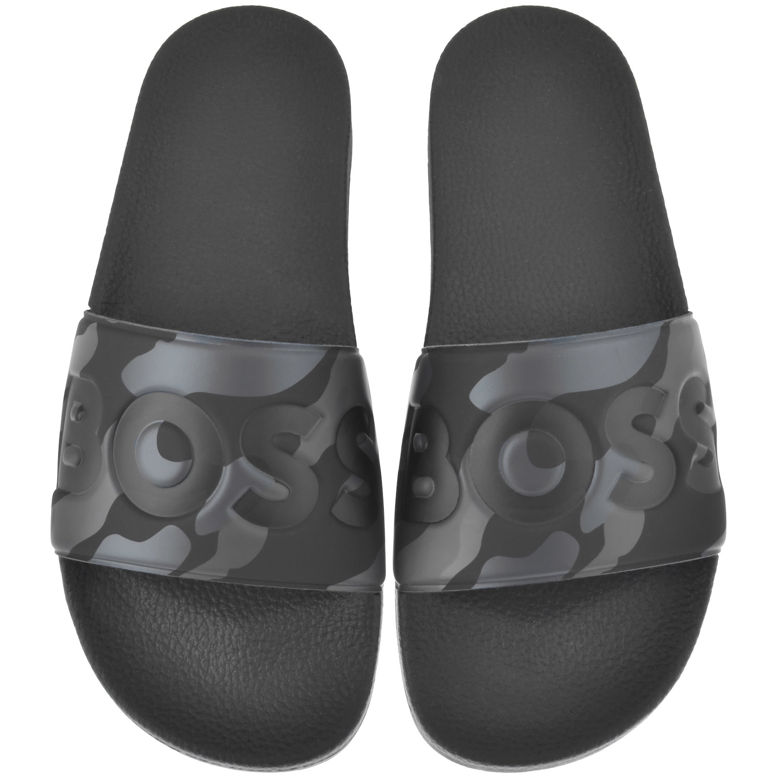 Hugo Boss Boss Aryeh Sliders Grey In Grey