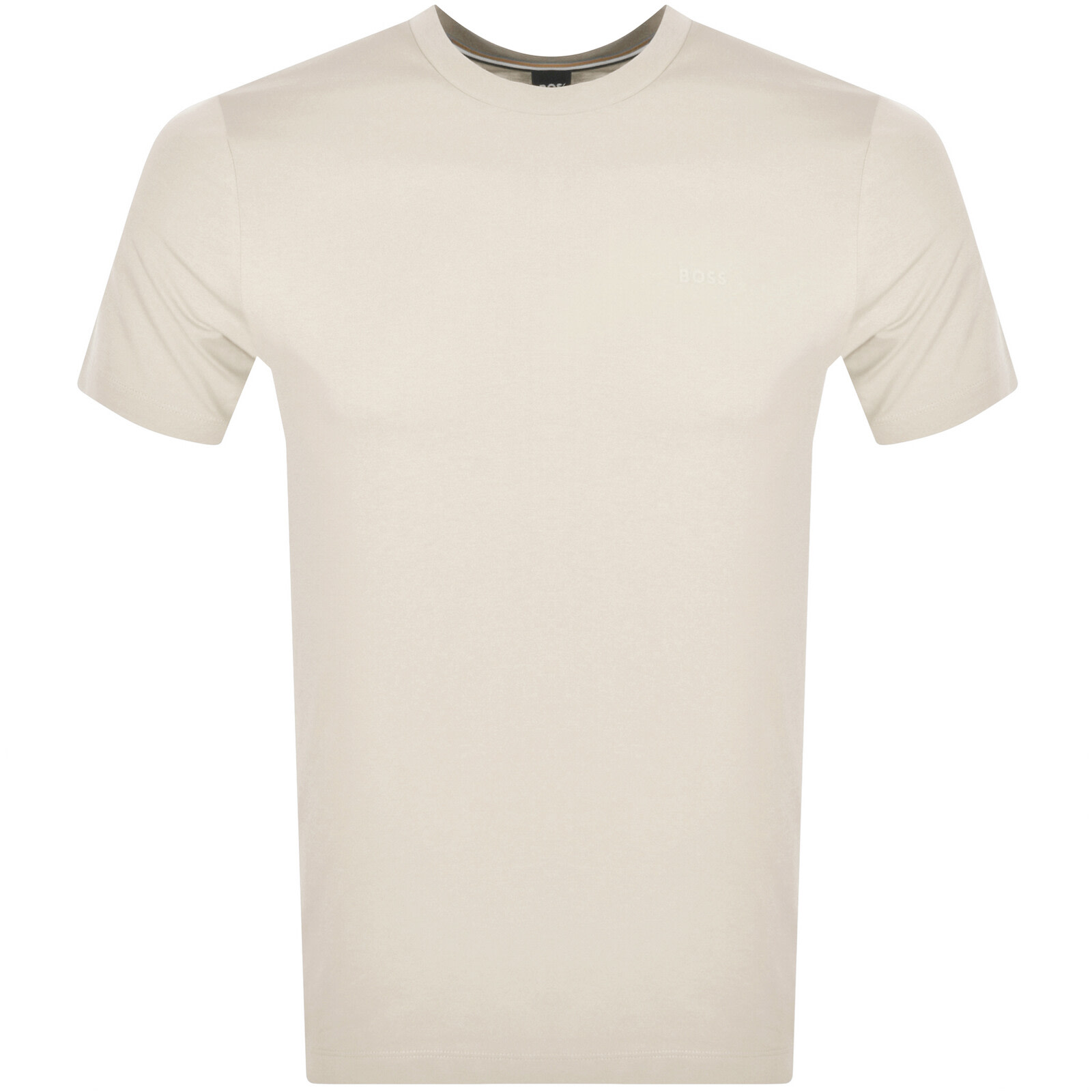 Shop Hugo Boss Boss Thompson 01 Logo T Shirt Cream