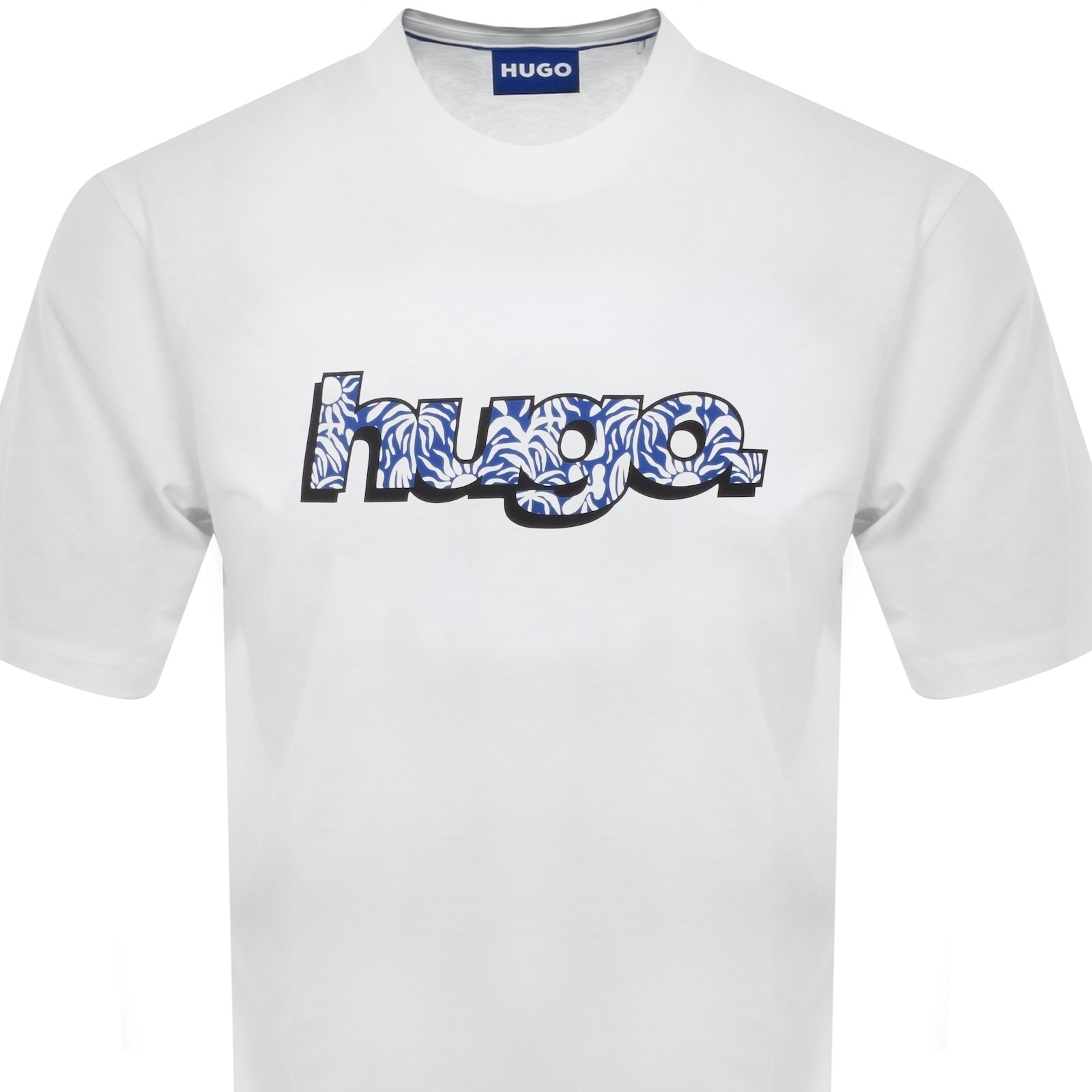Hugo Blue Nugibol T Shirt White In White