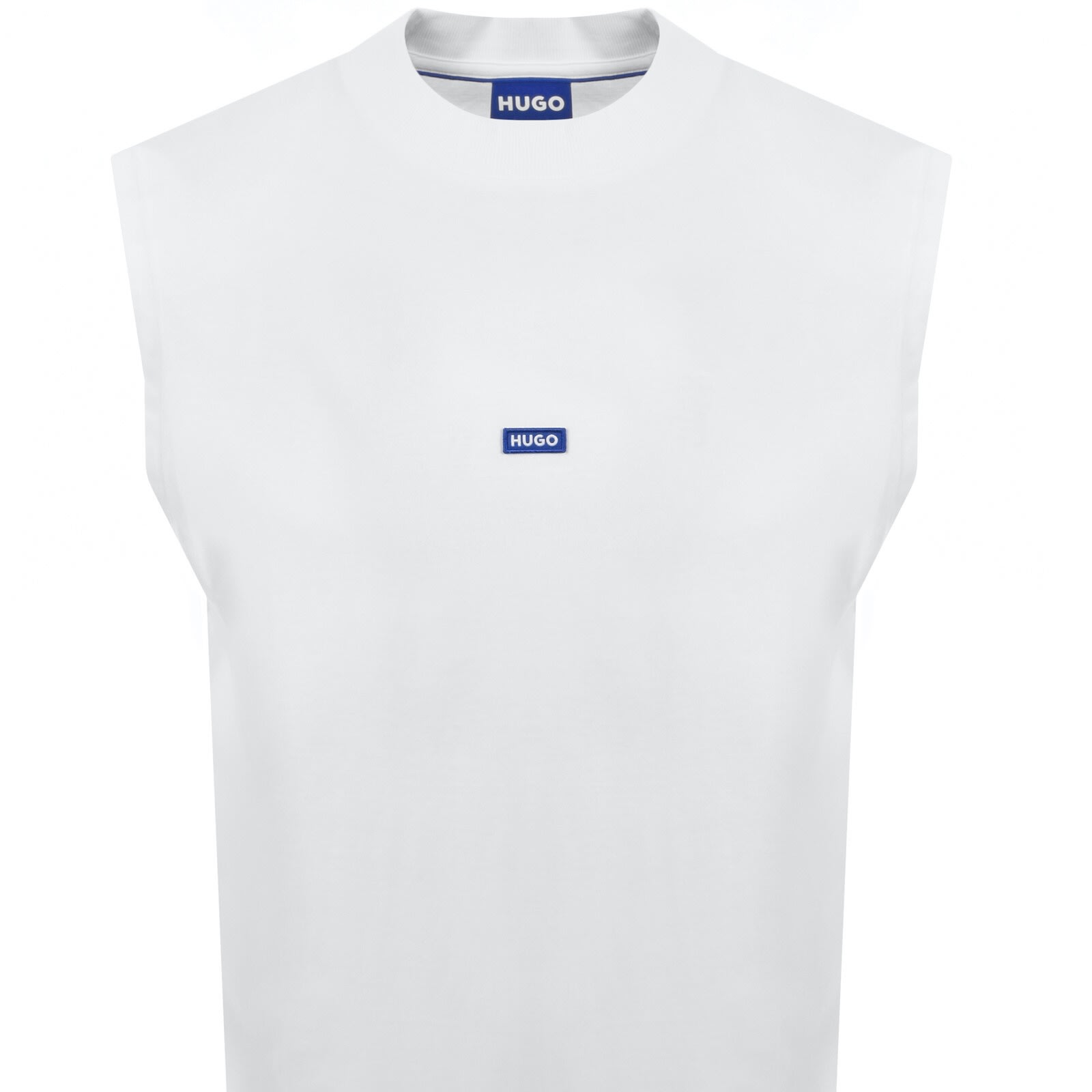 Hugo Blue Navertz Vest White In White