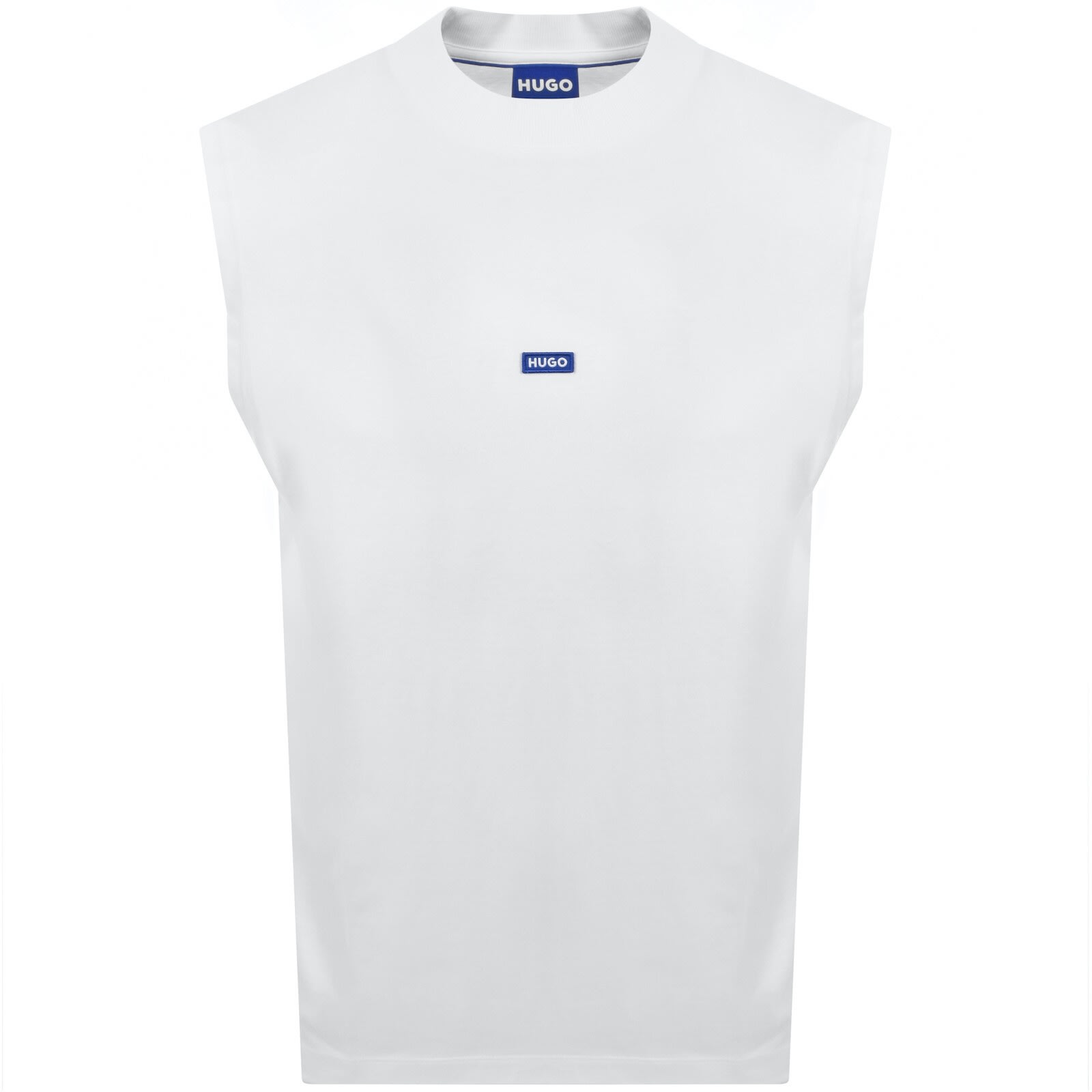 Hugo Blue Navertz Vest White In White