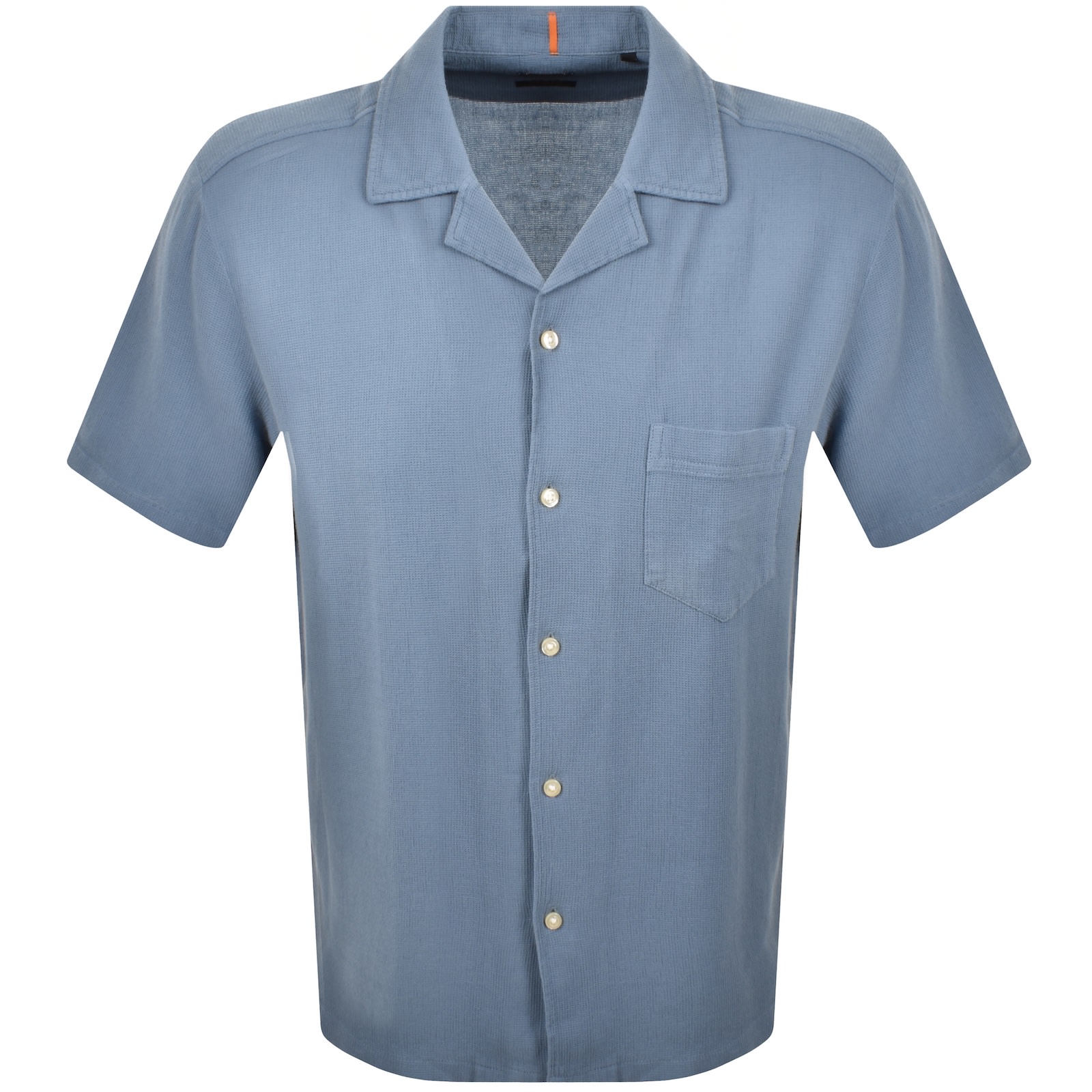 Boss Casual Boss Rayer M Short Sleeve Shirt Blue In Blue