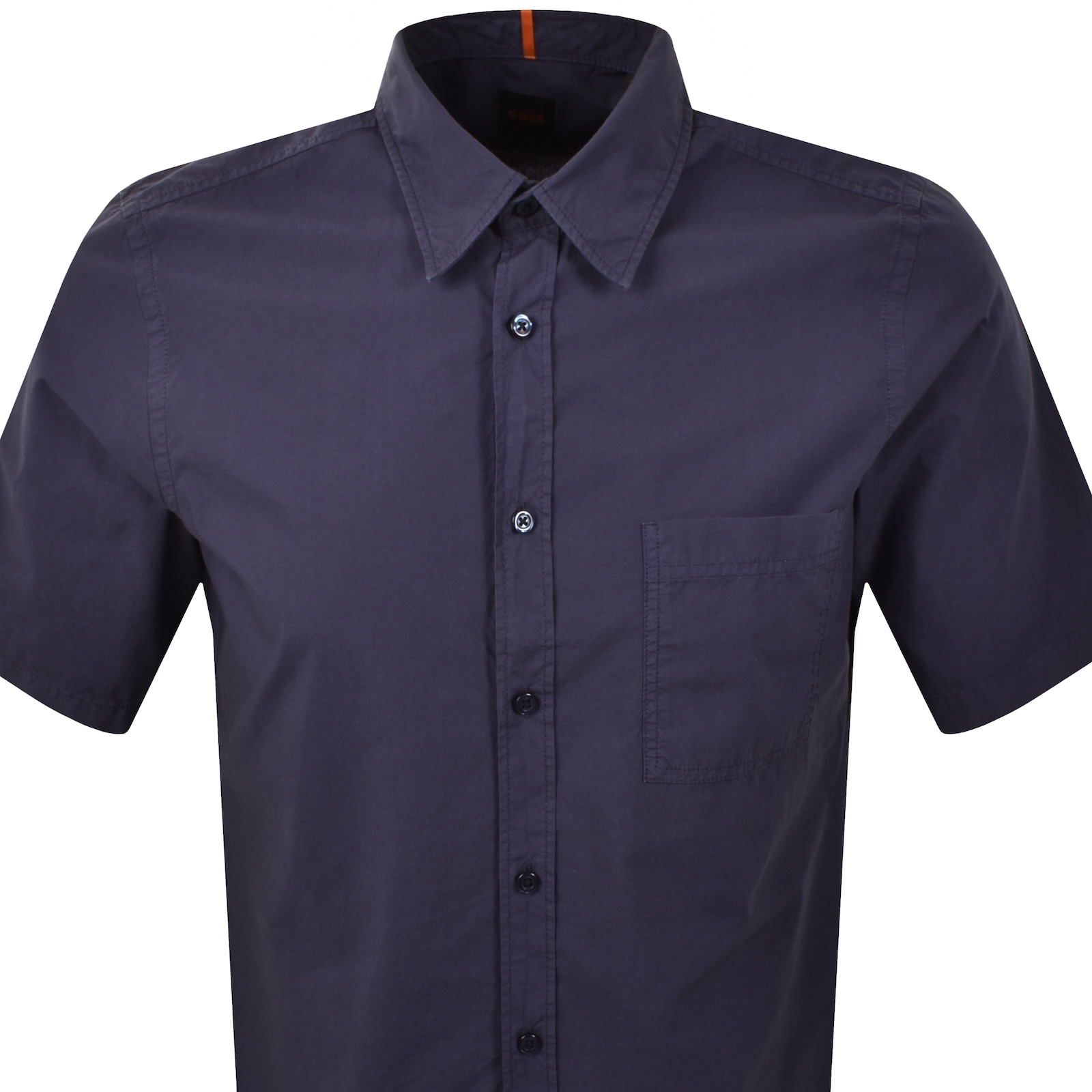 Boss Casual Boss Relegant 6 Short Sleeved Shirt Navy In Navy