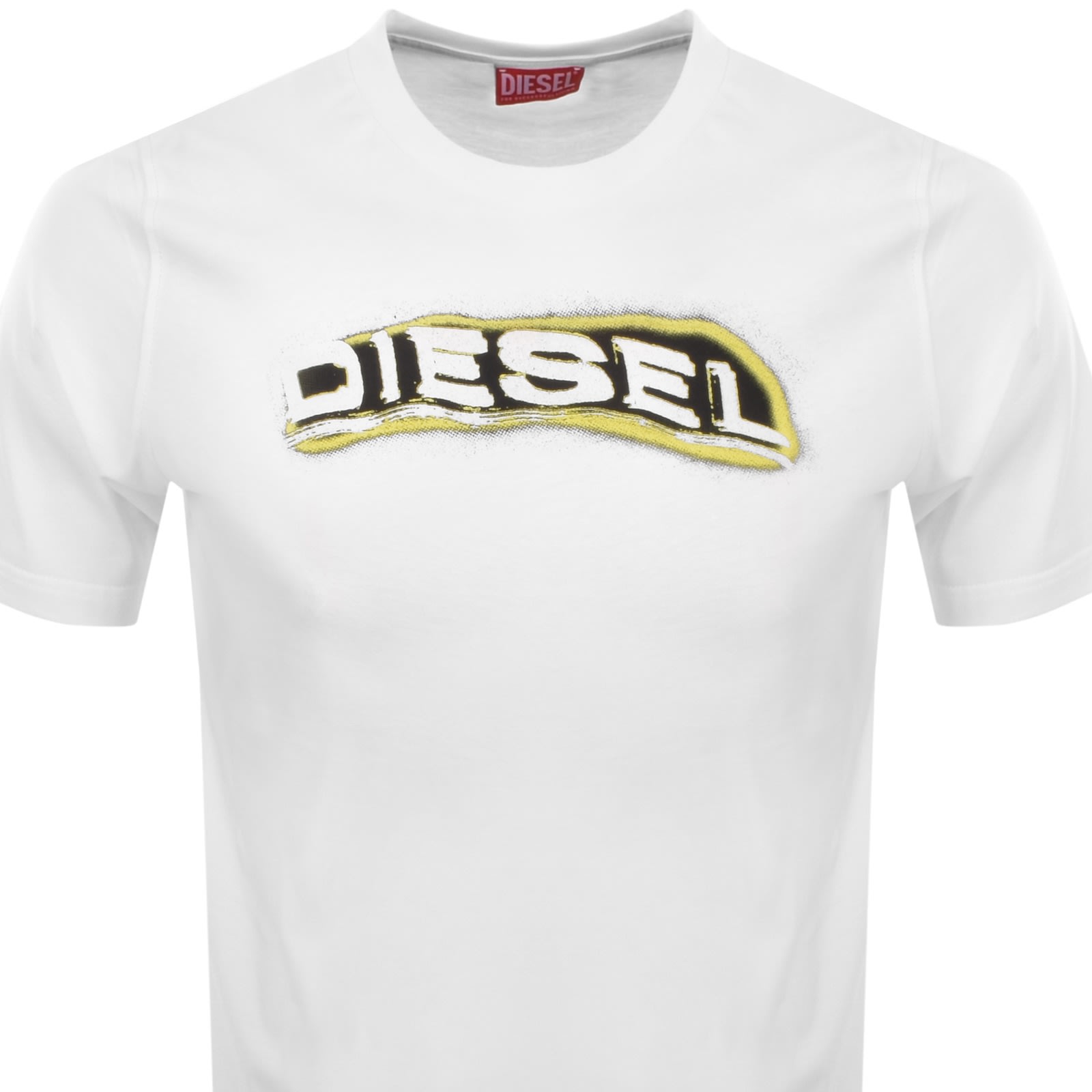 Diesel White Cotton T-adjust-r4t T-shirt In White