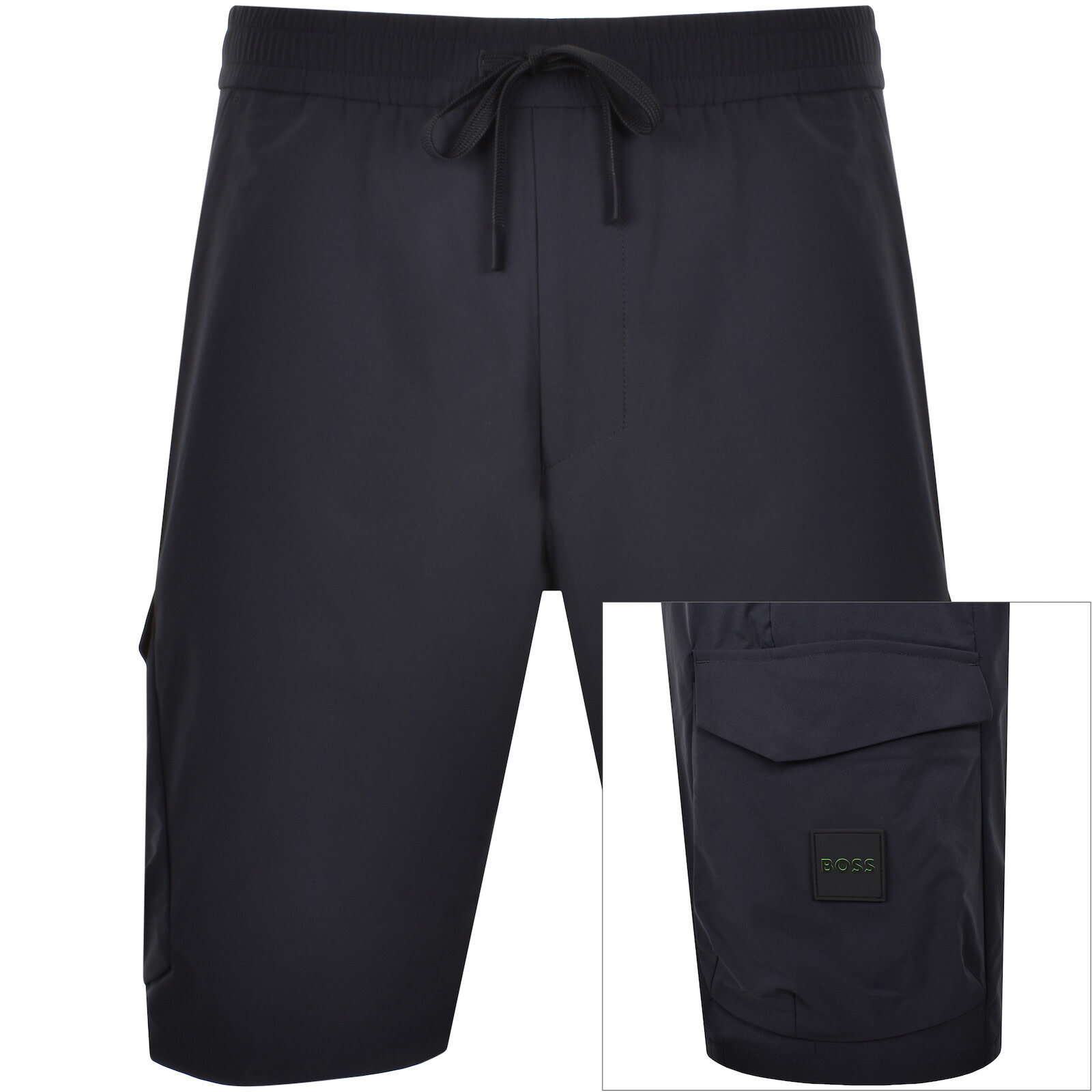 Shop Boss Athleisure Boss Urbanex Tapered Fit Cargo Shorts Navy