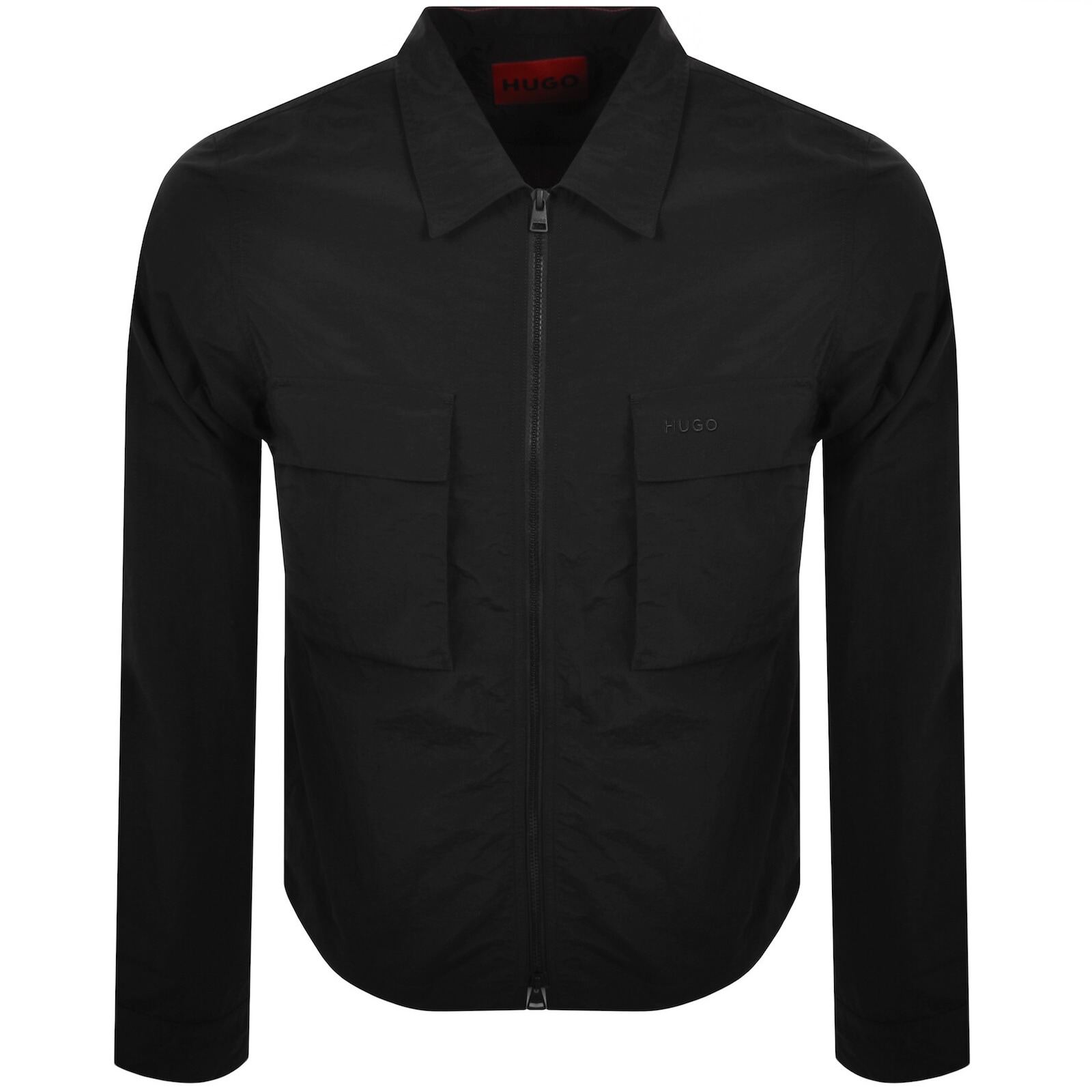 Hugo Boss Hugo Eselio Overshirt Black In Black