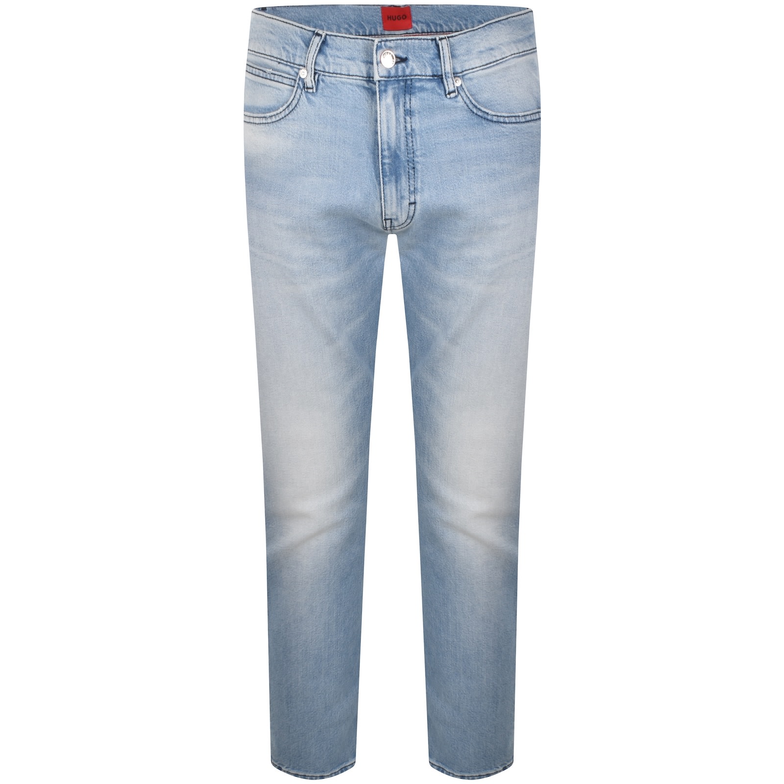 Hugo Boss Hugo 708 Slim Fit Jeans Light Wash Blue In Blue