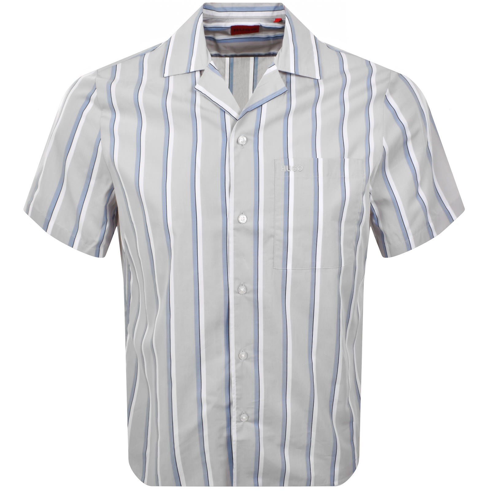 Hugo Boss Hugo Ellino Straight Fit Shirt Grey In Grey