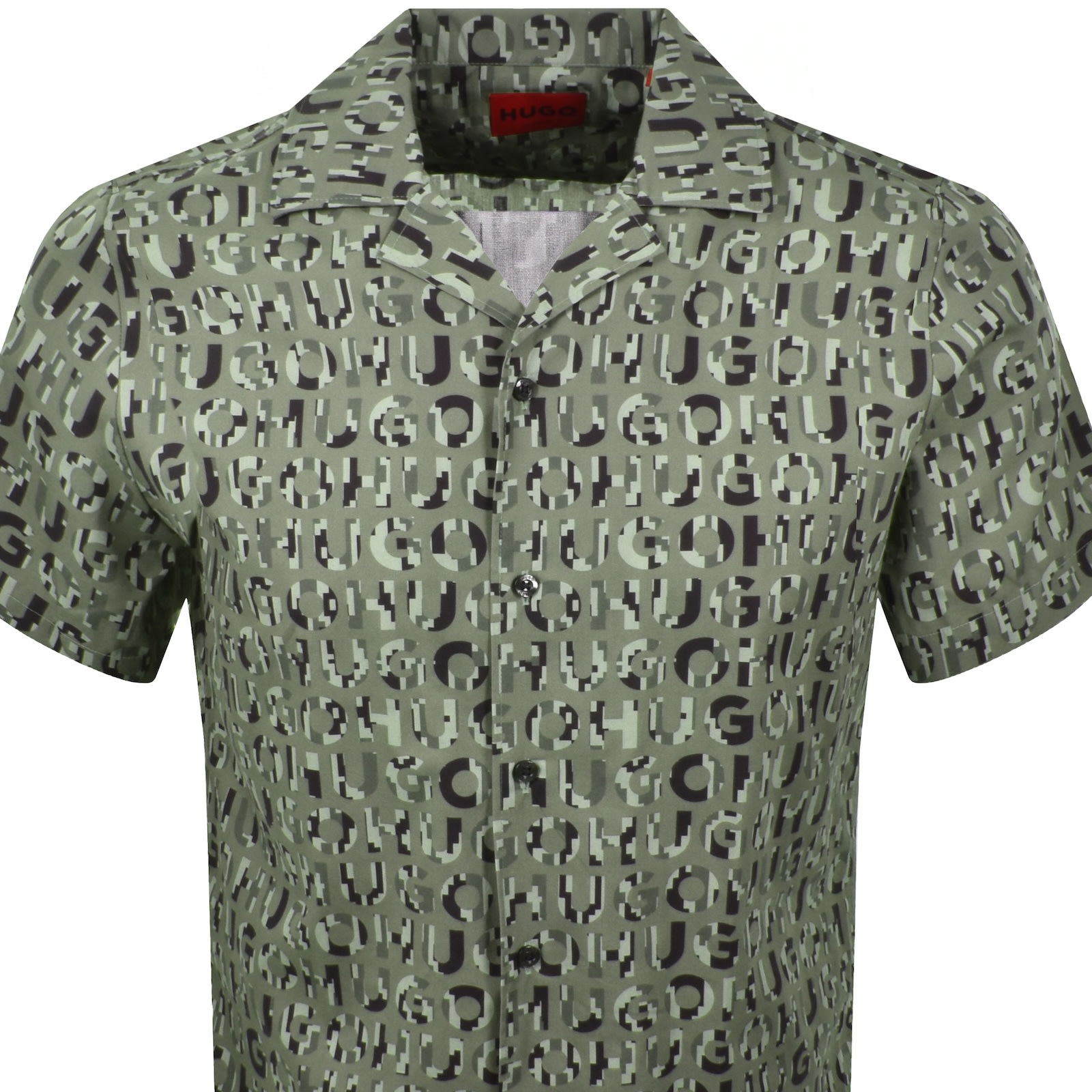 Hugo Boss Hugo Ellino Straight Fit Shirt Green In Green