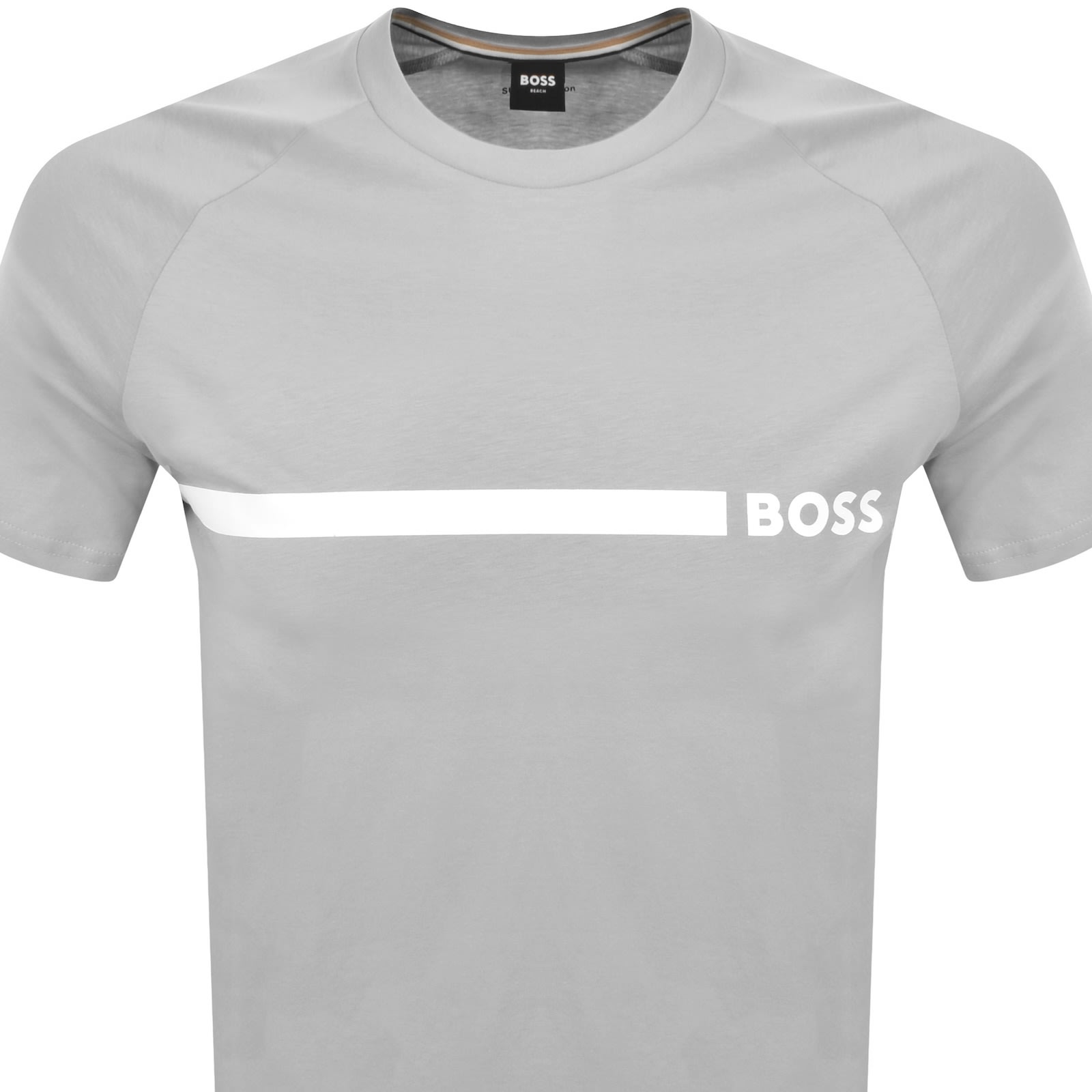 Hugo Boss Boss Chest Logo Slim Fit T-shirt In Grey