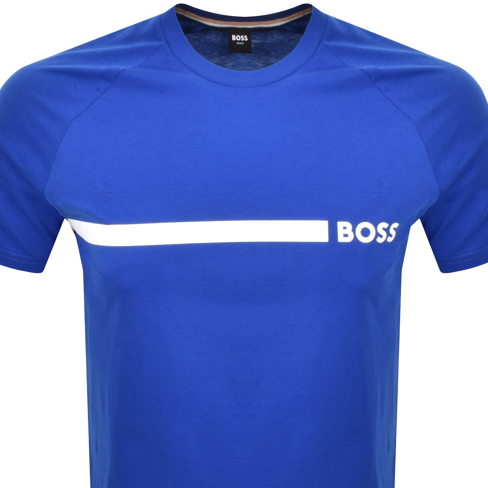 Hugo Boss T-shirt Boss Men Color Gnawed Blue In Blue