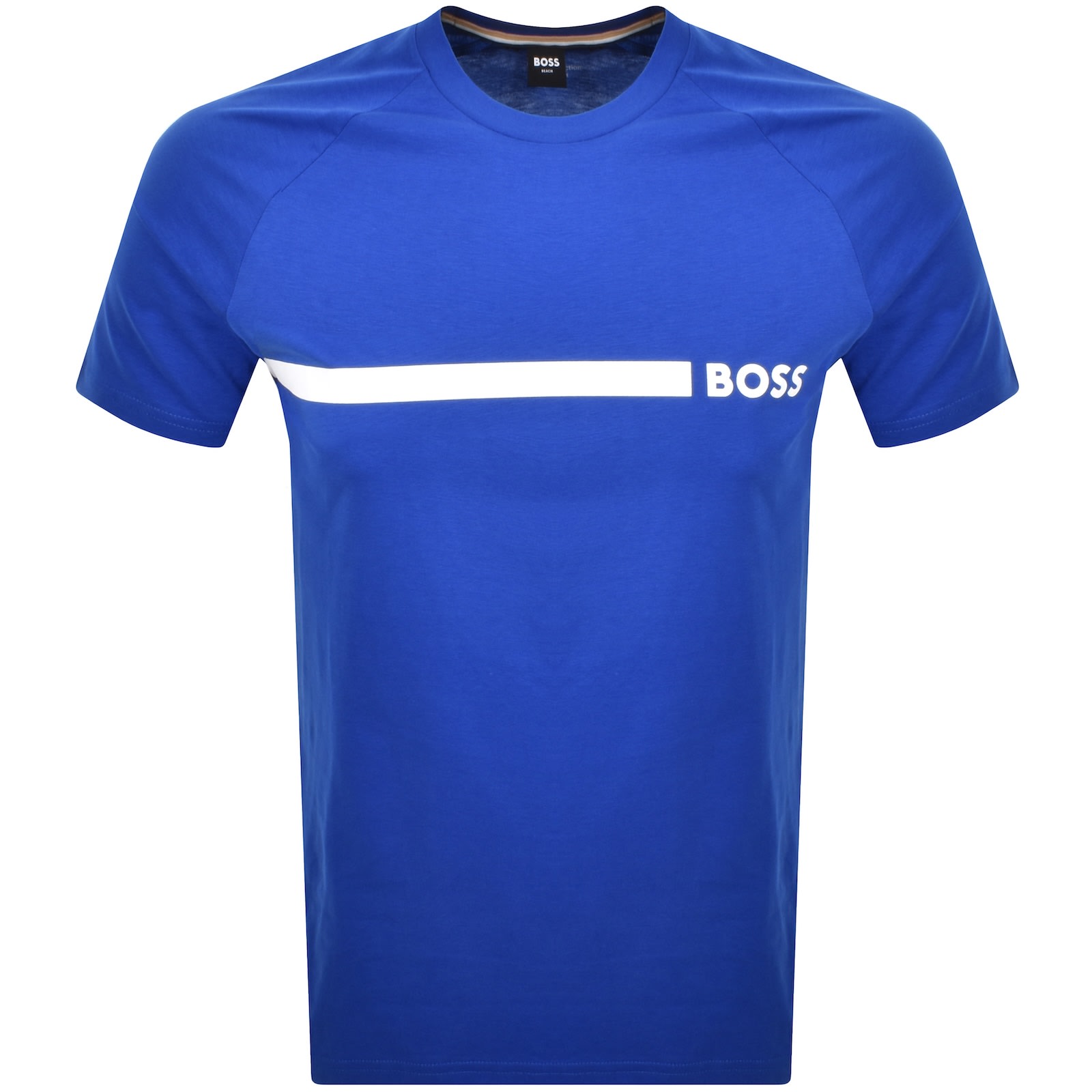 Hugo Boss T-shirt Boss Men Color Gnawed Blue In Blue