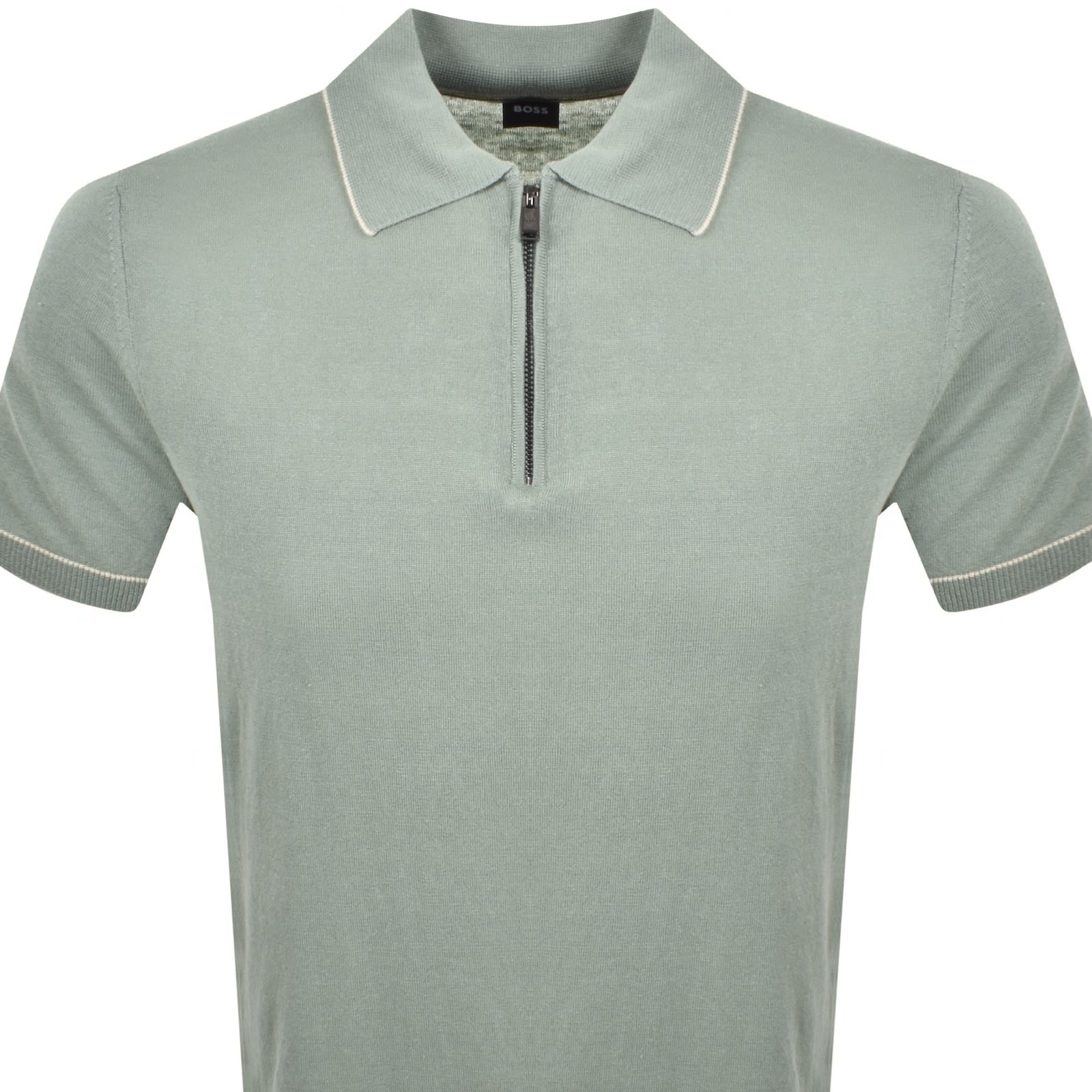Shop Hugo Boss Boss H Jiovanotto Knit Polo Green