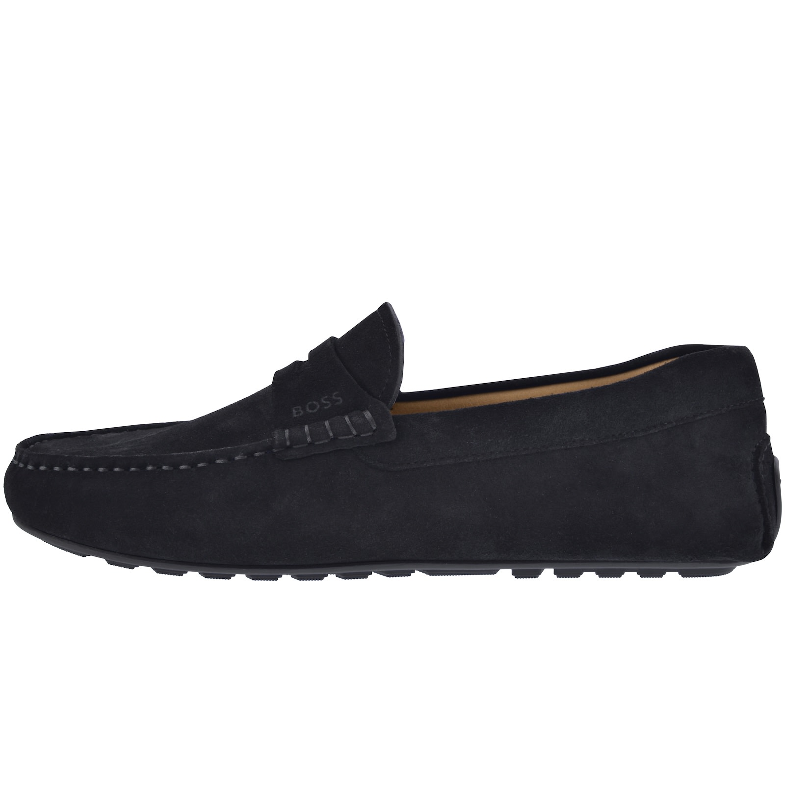 Hugo Boss Boss Noel Moccasin Shoes Dark Blue In Navy