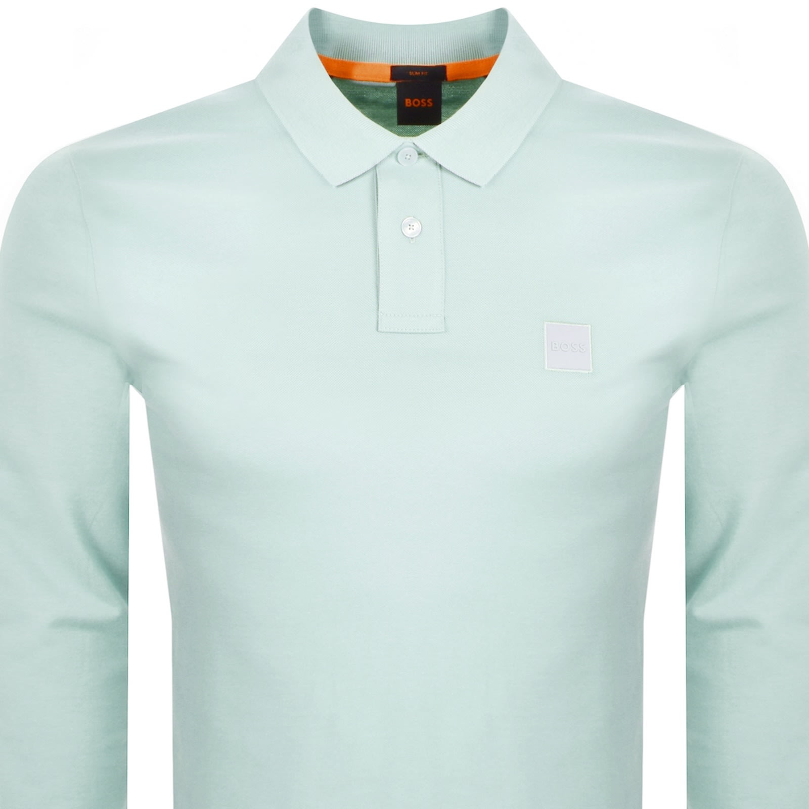 Boss Casual Boss Long Sleeve Passerby Polo T Shirt Green In Green