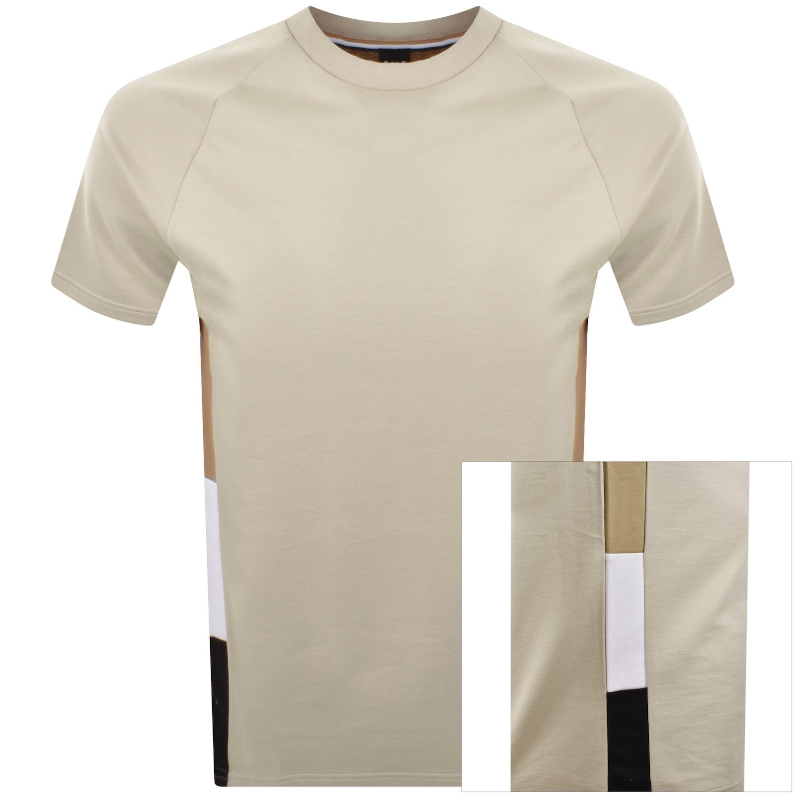 Shop Hugo Boss Boss Logo Iconic T Shirt Beige