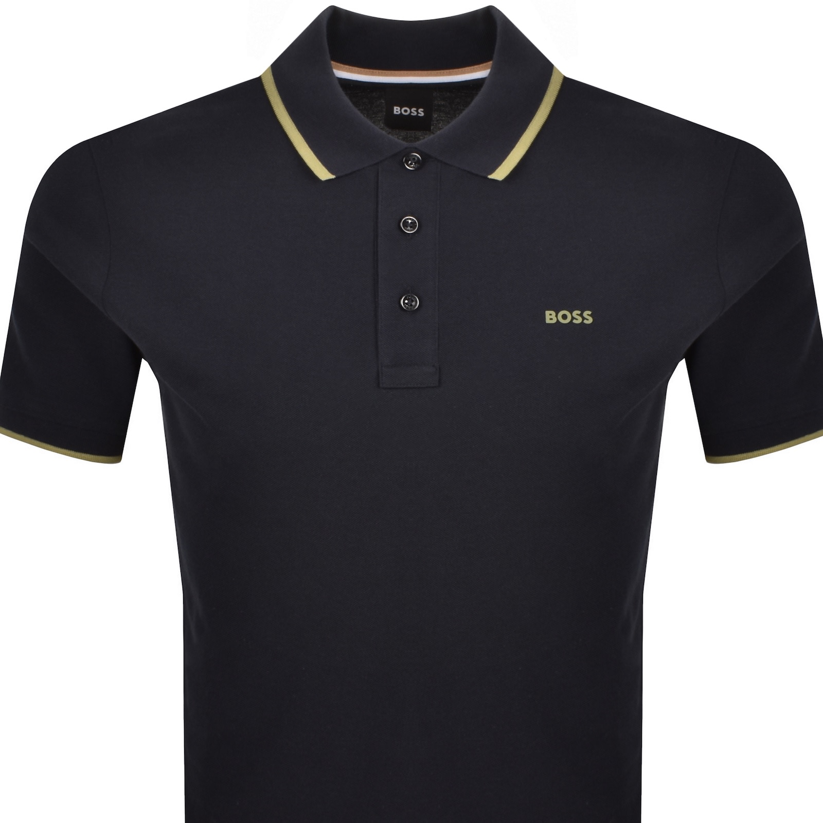 Hugo Boss Boss Parlay 190 Polo T Shirt Navy In Navy