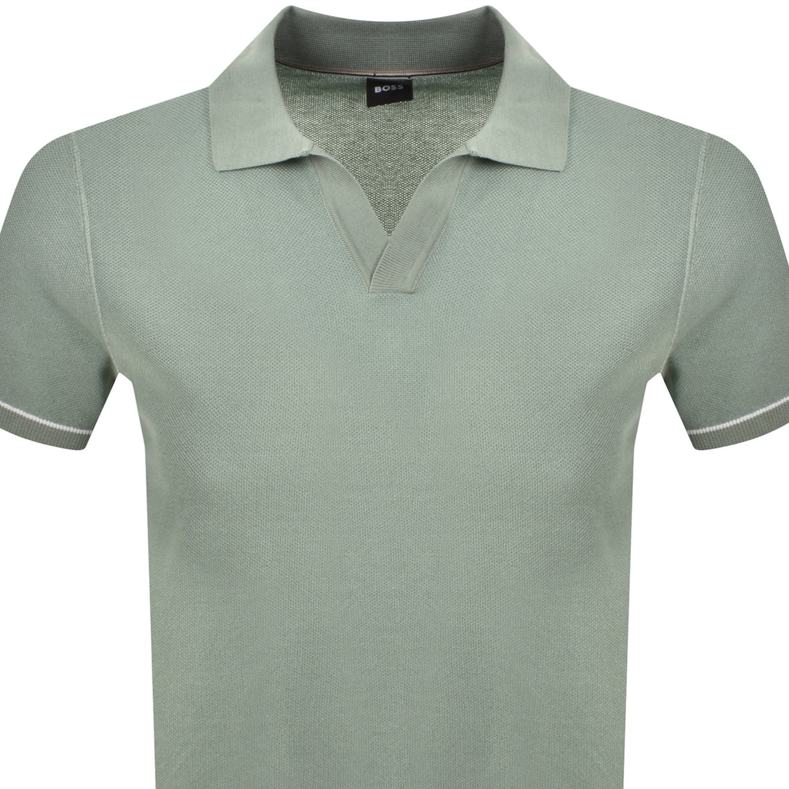 Hugo Boss Boss H Jianluca Knit T Shirt Green In Green