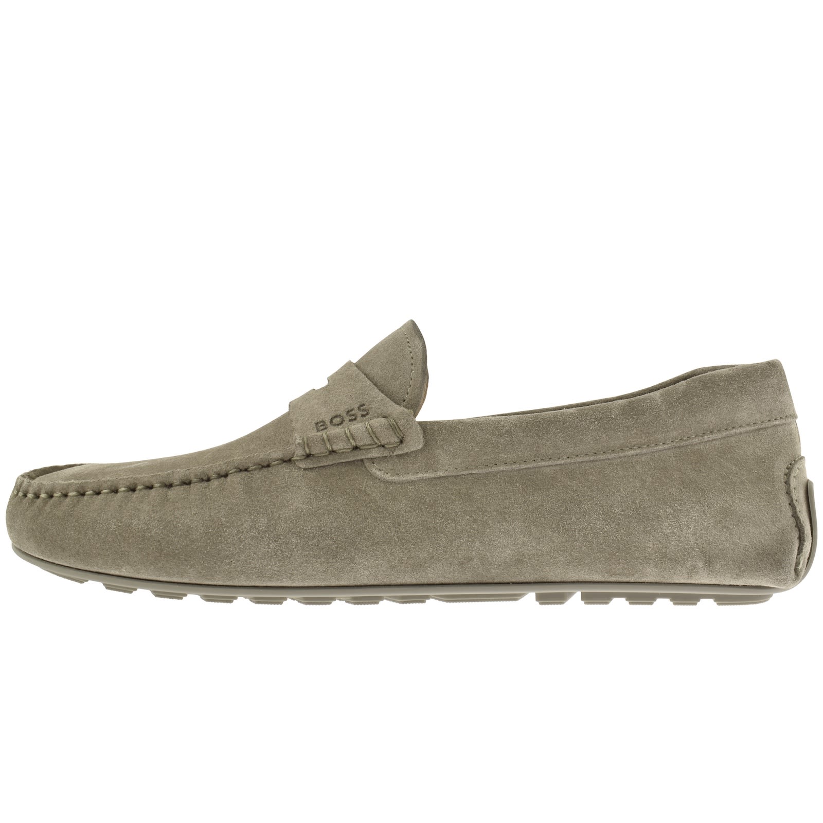 Hugo Boss Boss Noel Moccasin Shoes Green In Green
