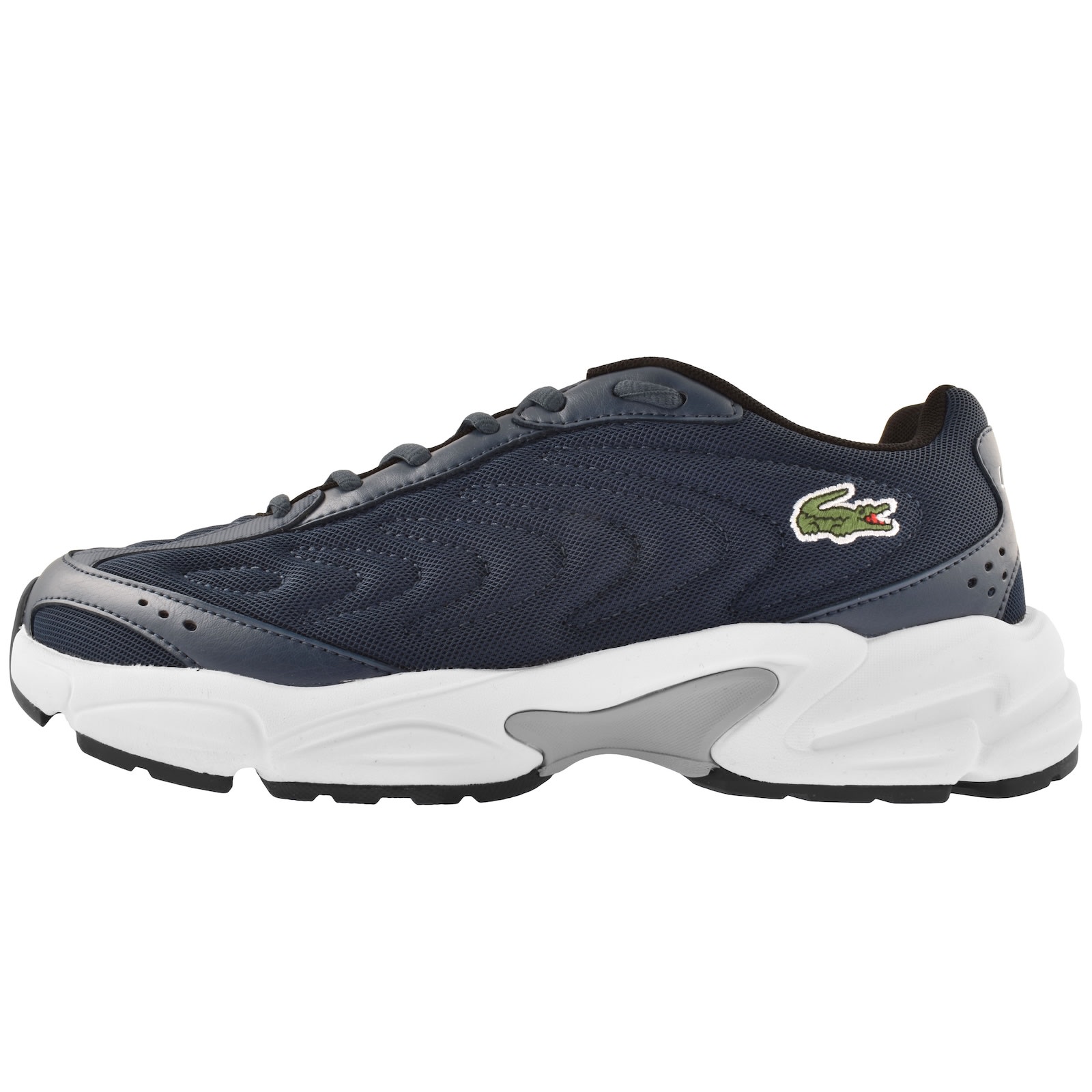 Lacoste Storm 96 2k Lite Leather Sneakers In Navy
