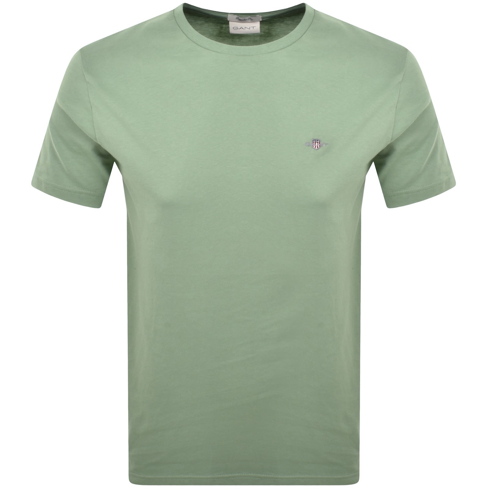 Gant Regular Fit Shield T Shirt Green In Green