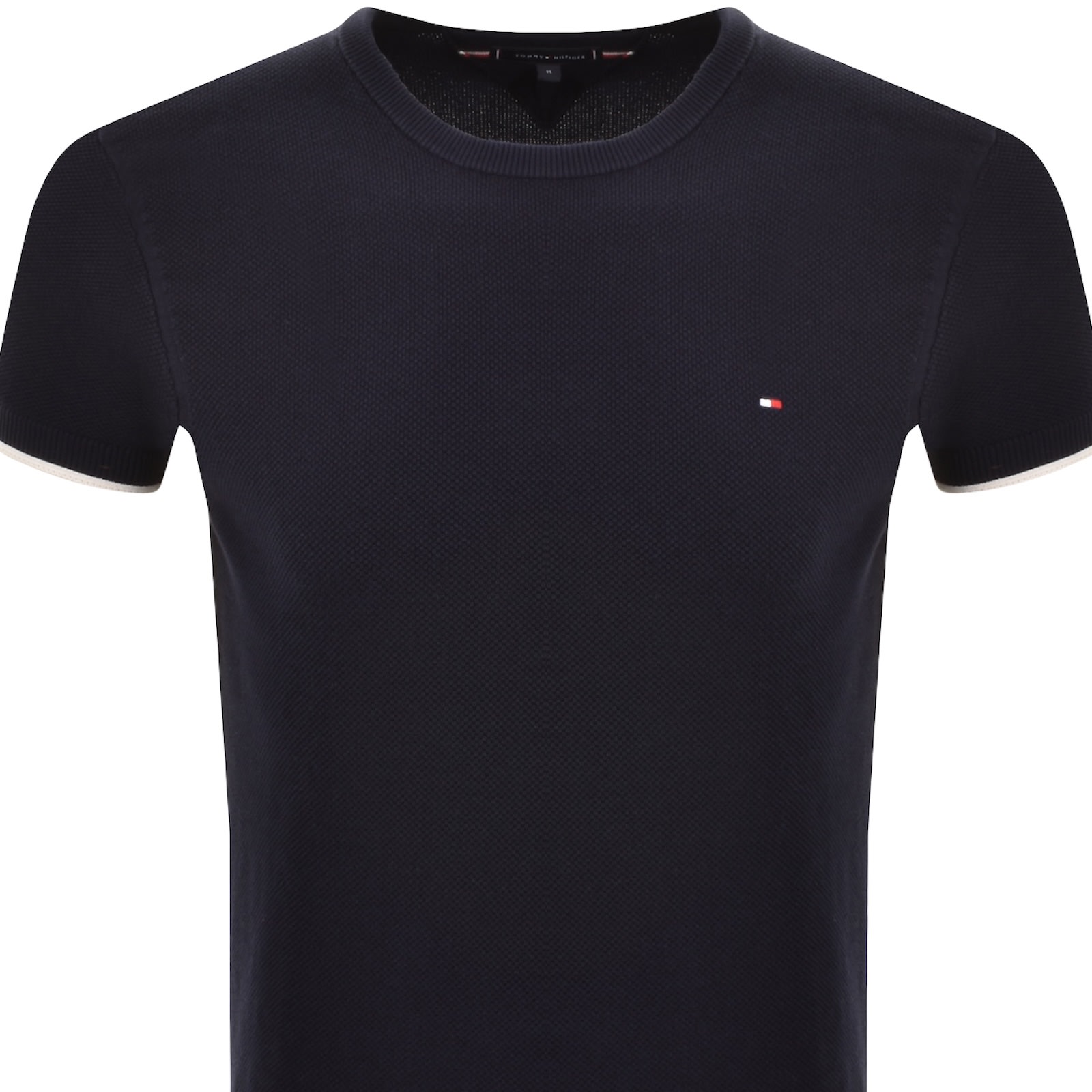Tommy Hilfiger Tipped Knit Tee Navy