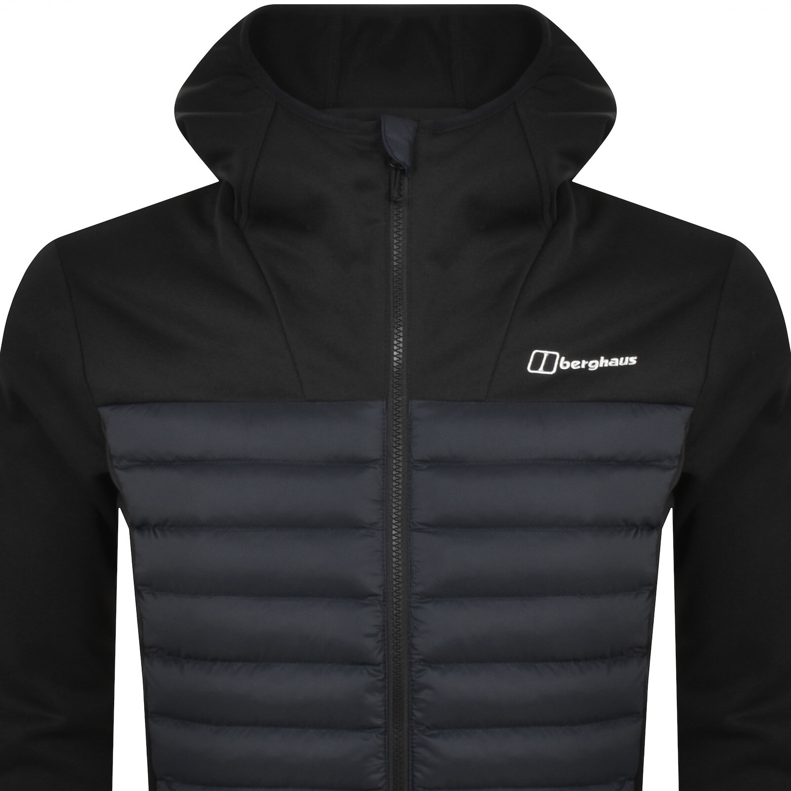 Berghaus Vaskye Hooded Hybrid Jacket Black In Black